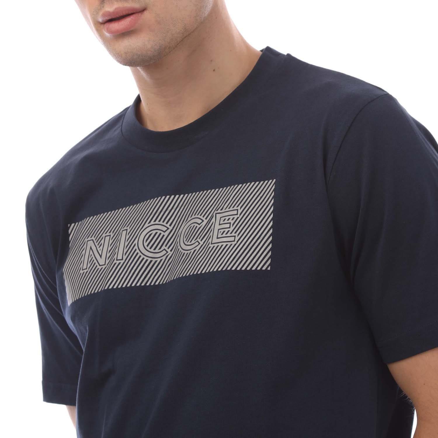 Navy - Nicce - Alttio Logo T-Shirt - 2