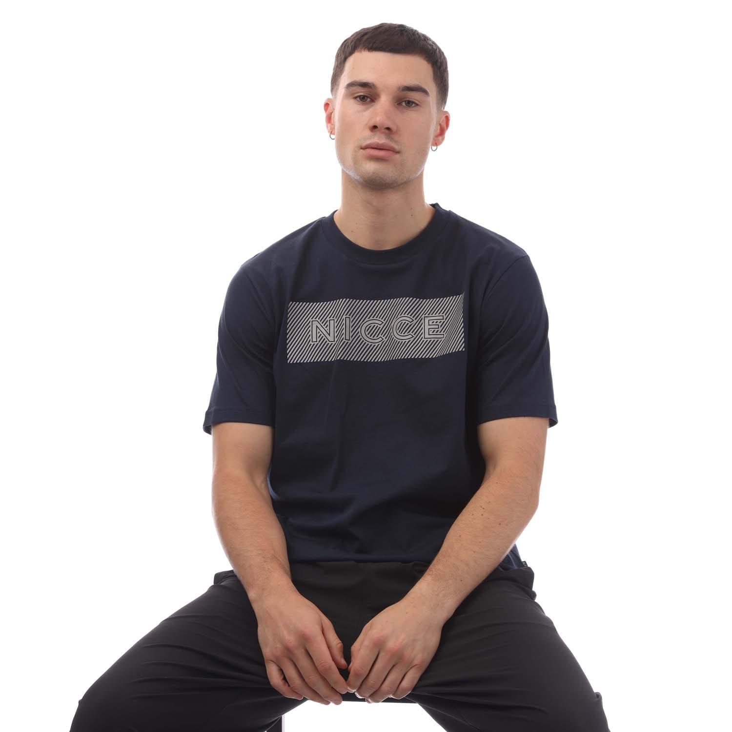 Navy - Nicce - Alttio Logo T-Shirt - 4