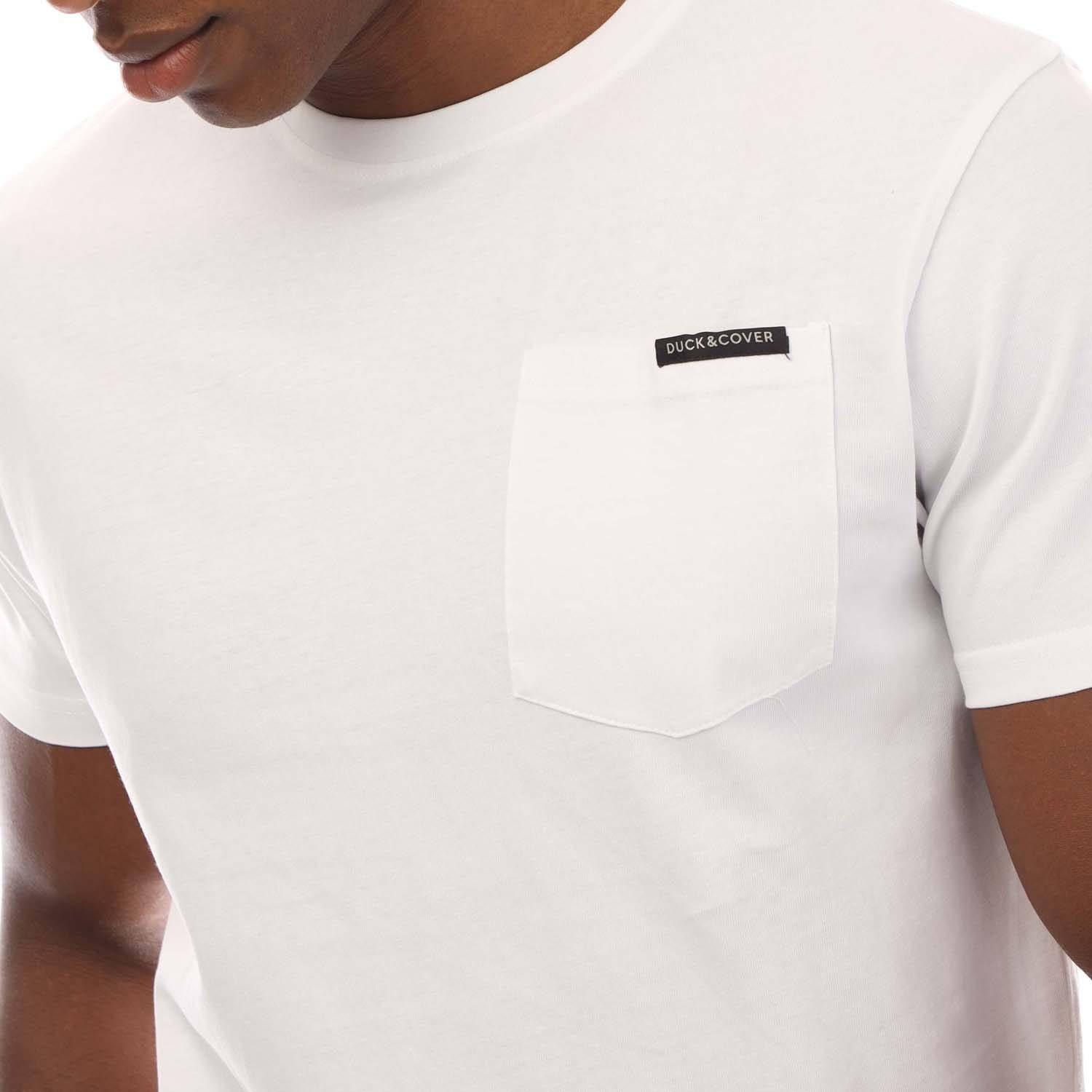 White - Duck and Cover - Treymere T-Shirt - 3