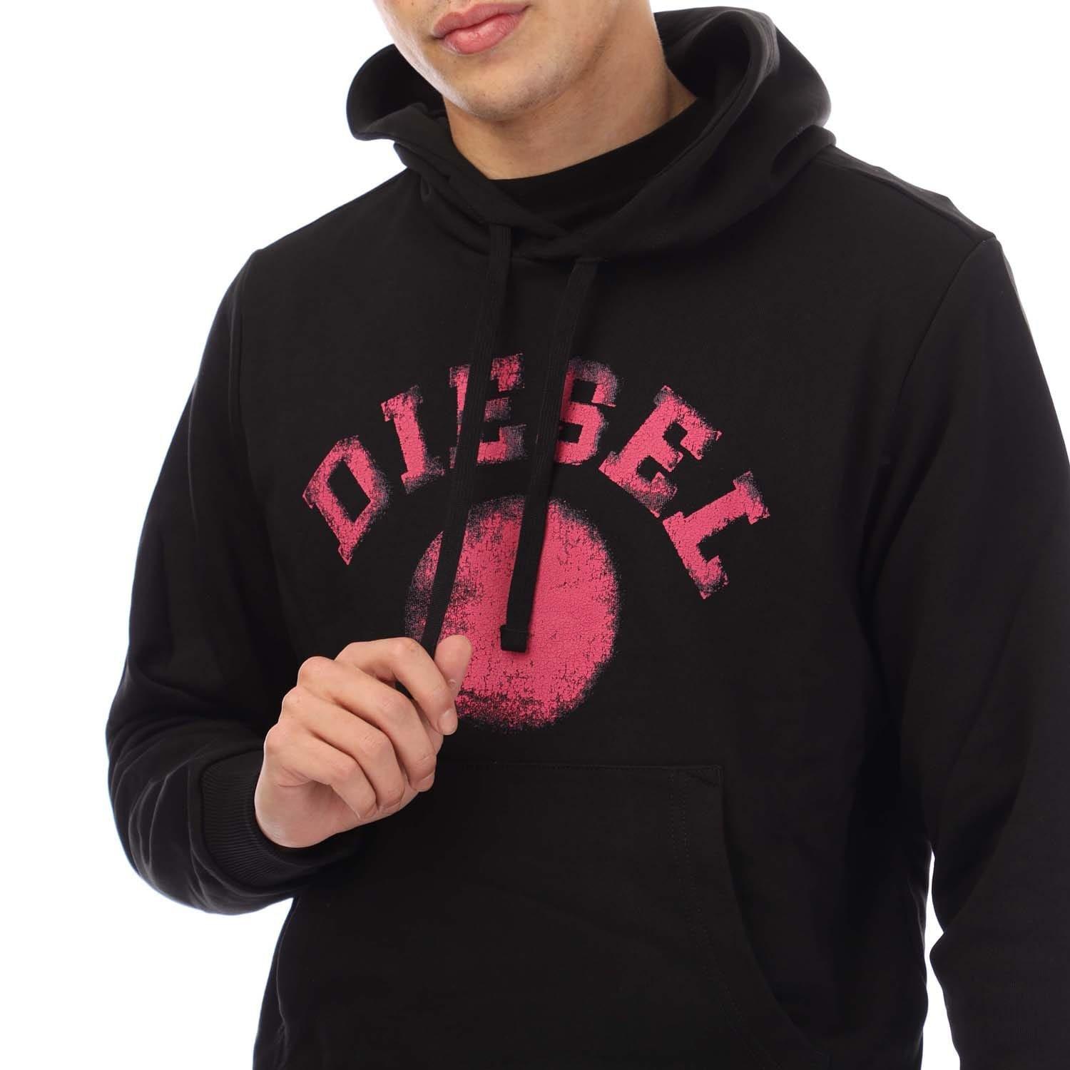 Black - Diesel - S-Ginn 9-D Hoodie - 3