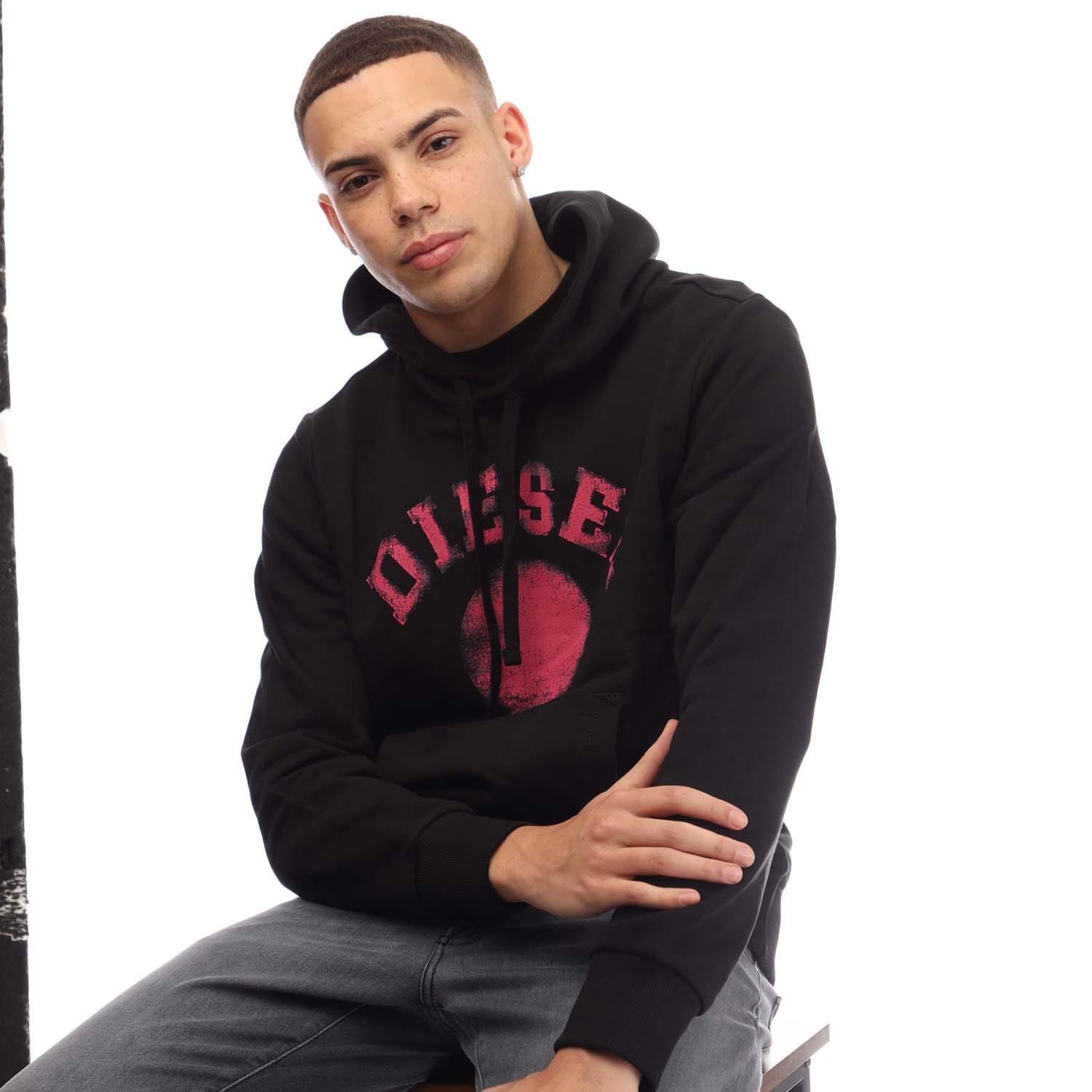 Black - Diesel - S-Ginn 9-D Hoodie - 4