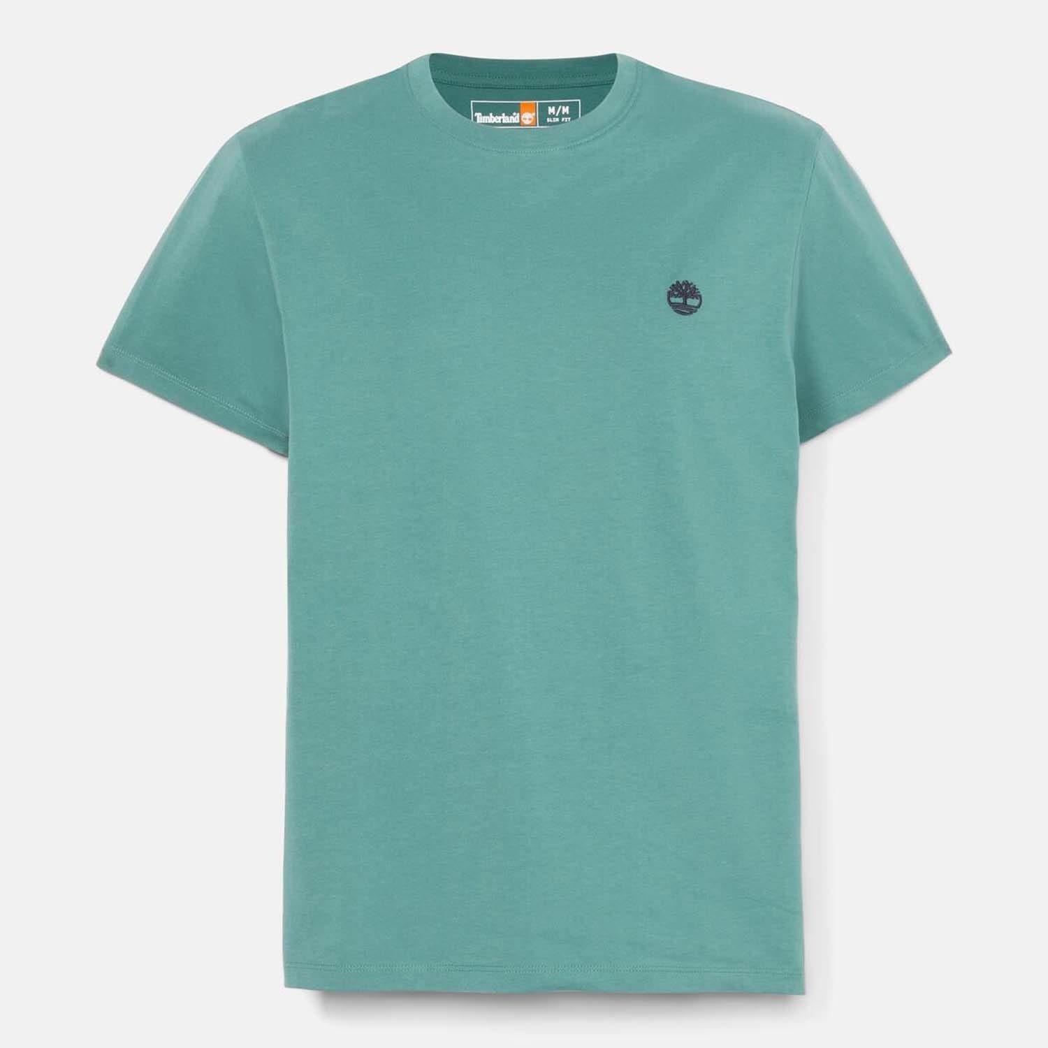 Teal - Timberland - Oyster River Logo Short Sleeve T-Shirt - 3