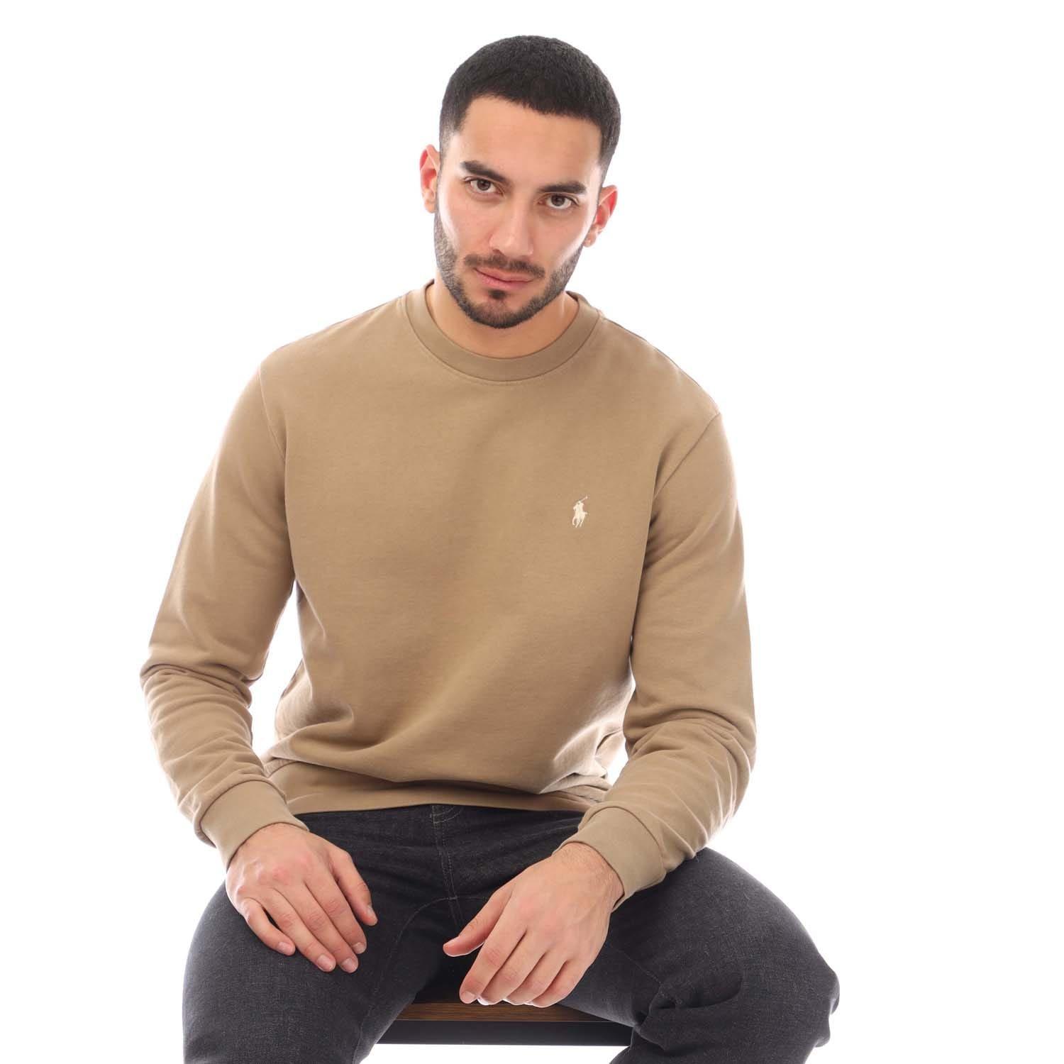 Khaki - Polo Ralph Lauren - Loopback Terry Crewneck Sweatshirt - 4