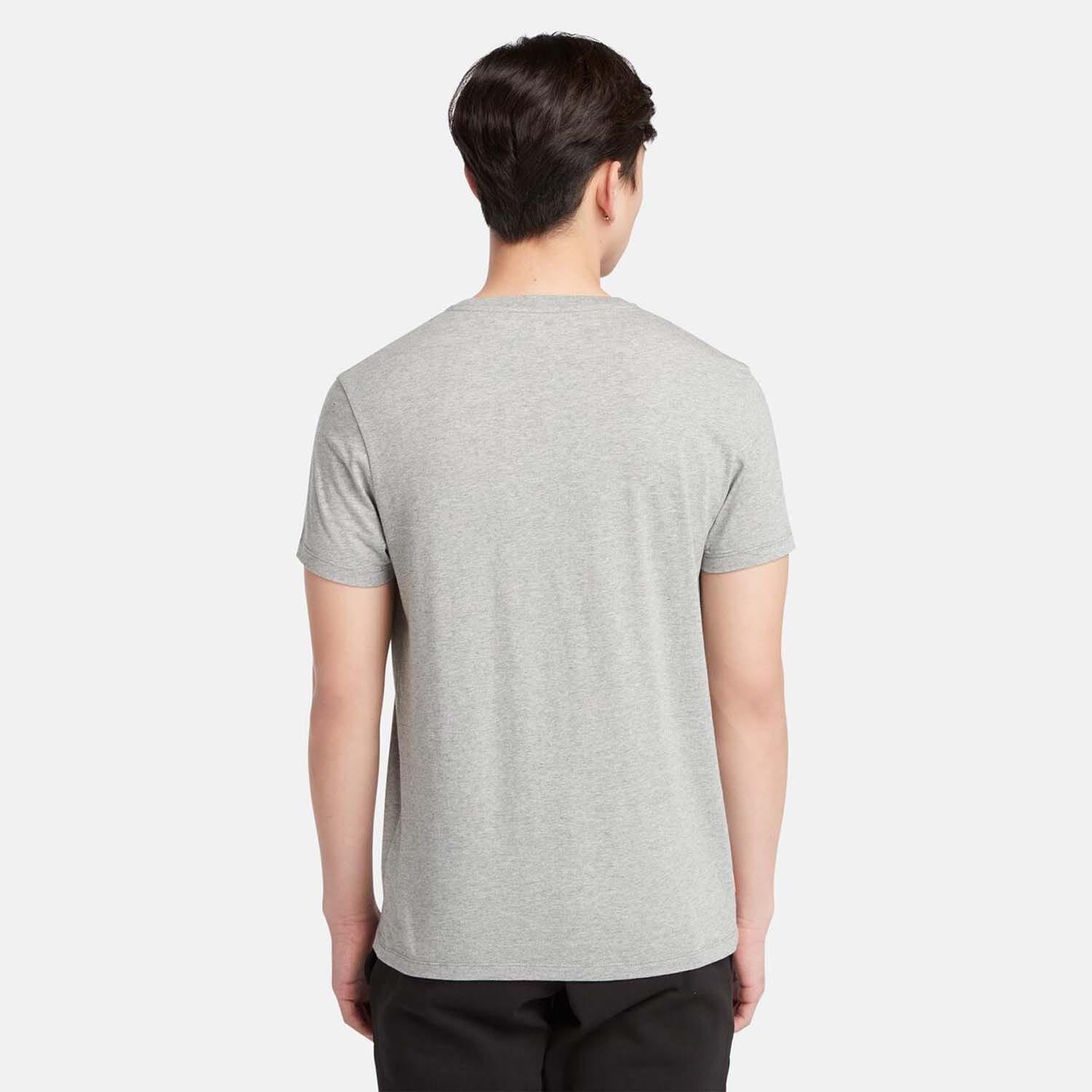 Grey - Timberland - Oyster River Logo Short Sleeve T-Shirt - 2