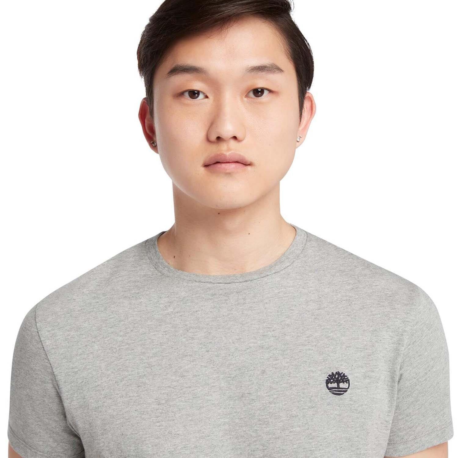 Grey - Timberland - Oyster River Logo Short Sleeve T-Shirt - 3