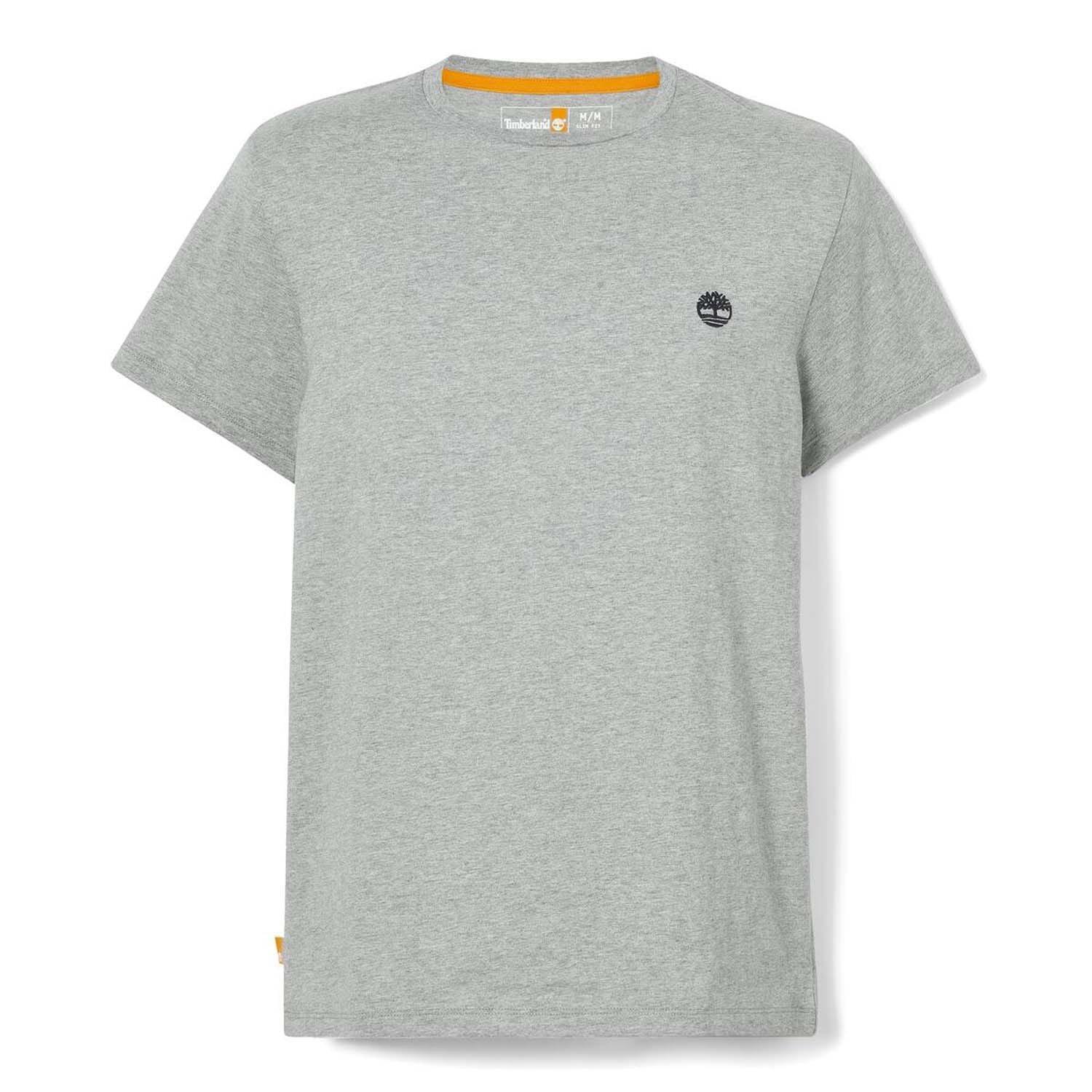 Grey - Timberland - Oyster River Logo Short Sleeve T-Shirt - 5
