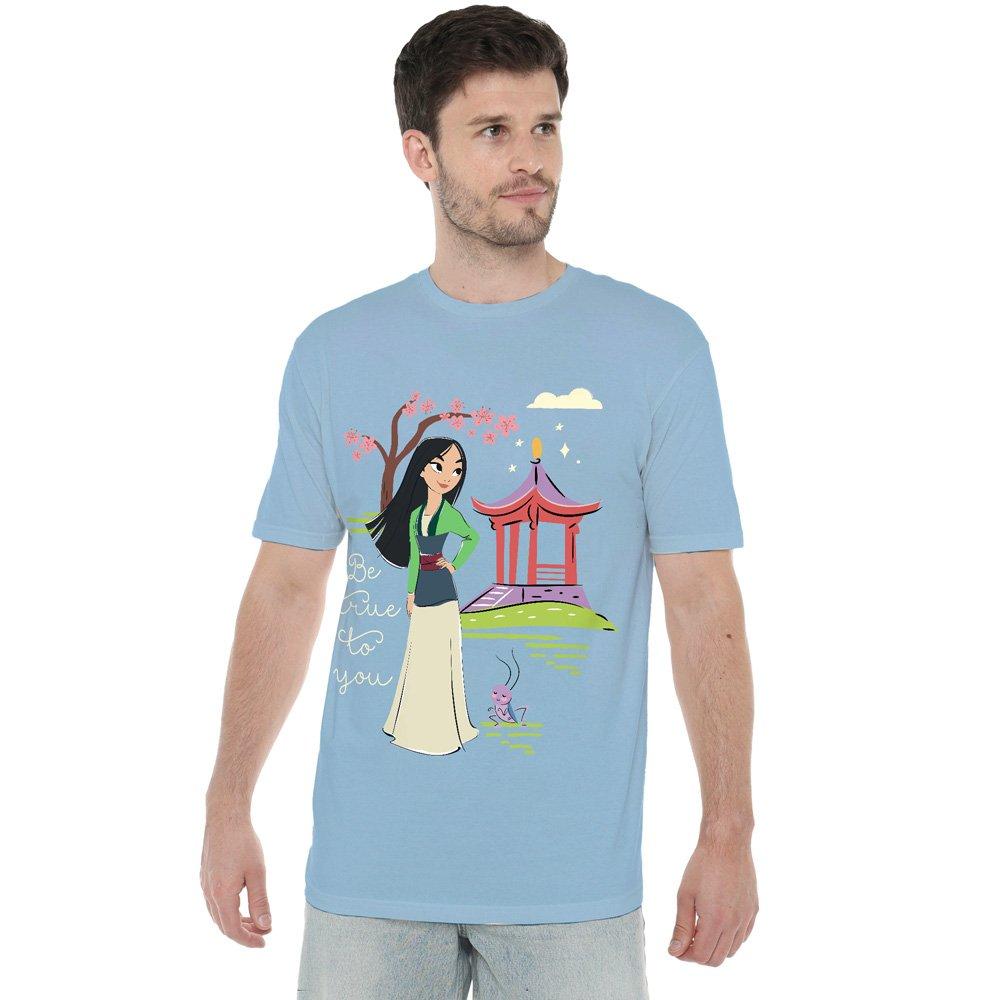 Light Blue - Disney - Mulan Be True To You T-Shirt Light Blue - 1