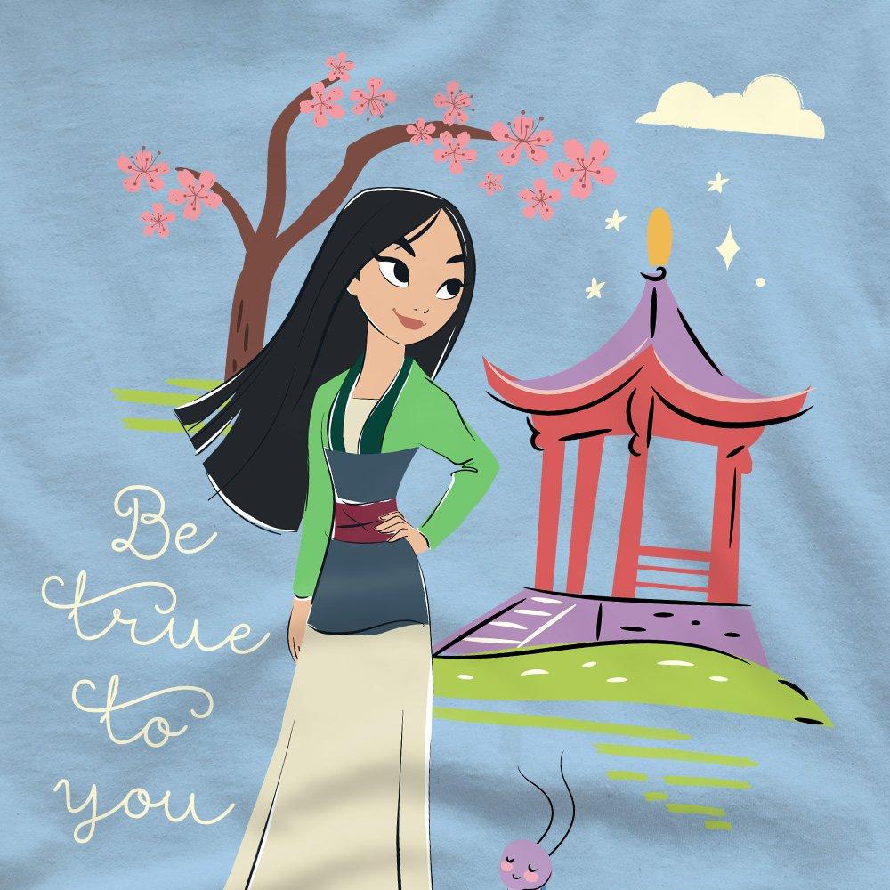 Light Blue - Disney - Mulan Be True To You T-Shirt Light Blue - 2