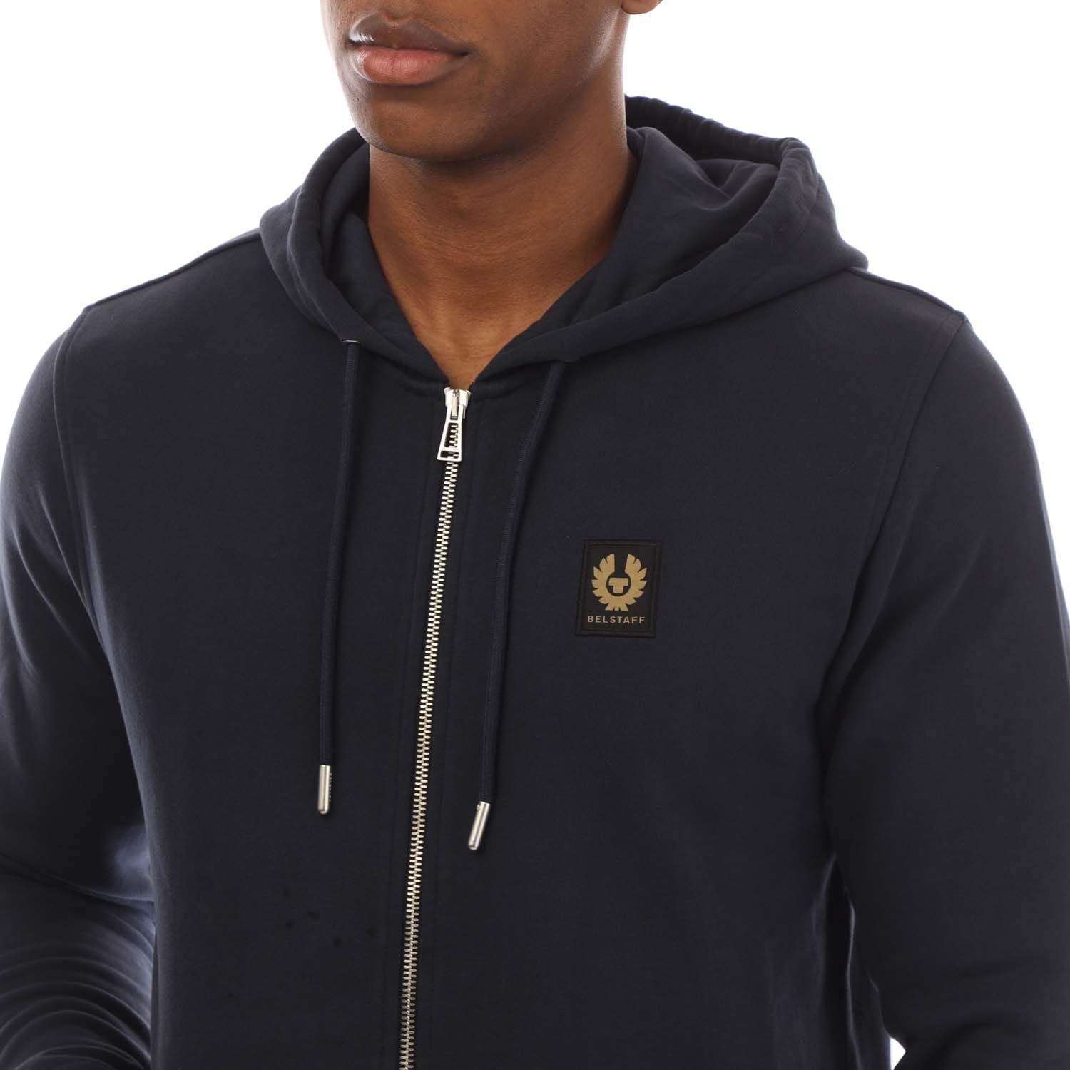 Inkwell - Belstaff - Cotton Fleece Full Zip Hoodie - 3