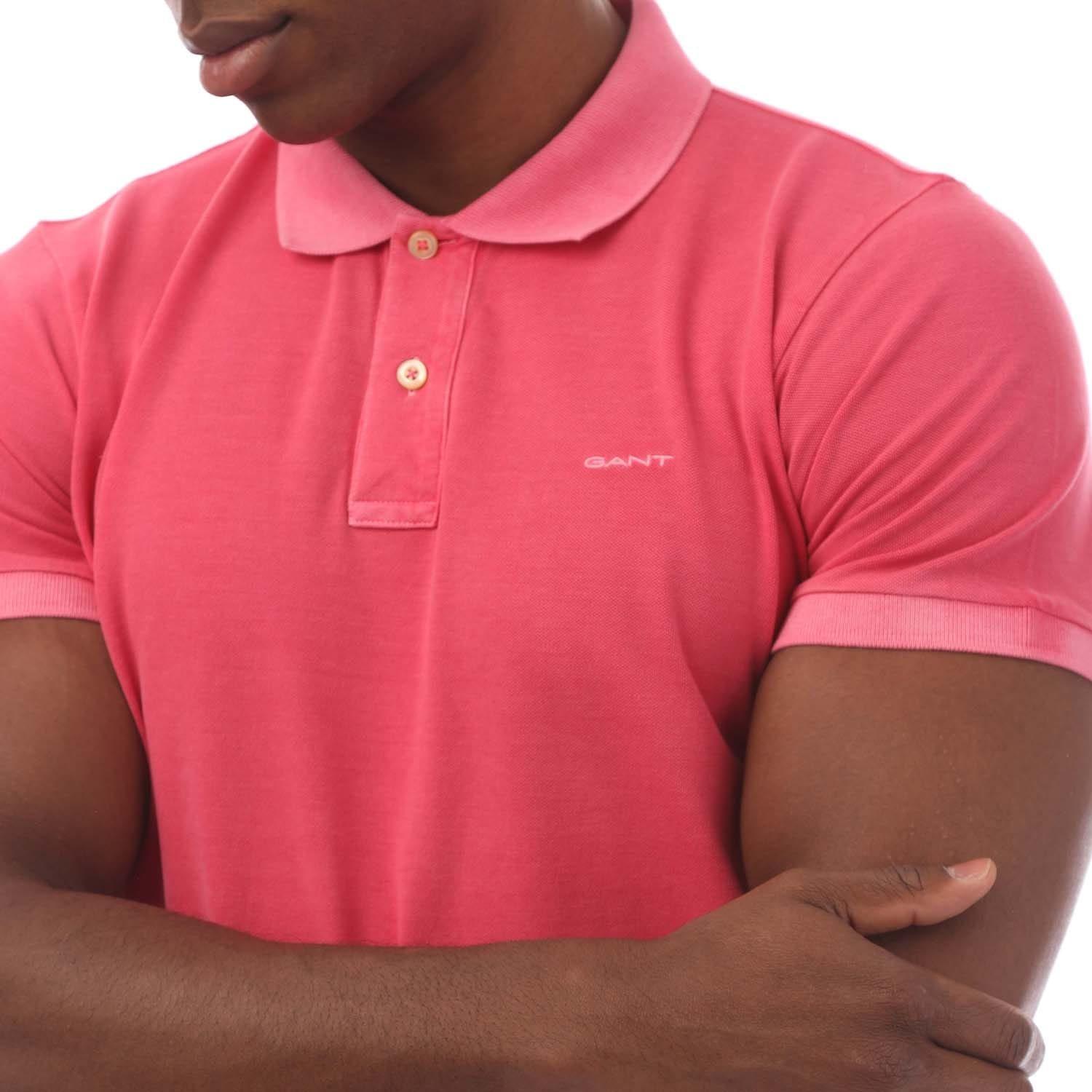 Pink - Gant - Sunfaded Piqu¿ Polo Shirt - 3
