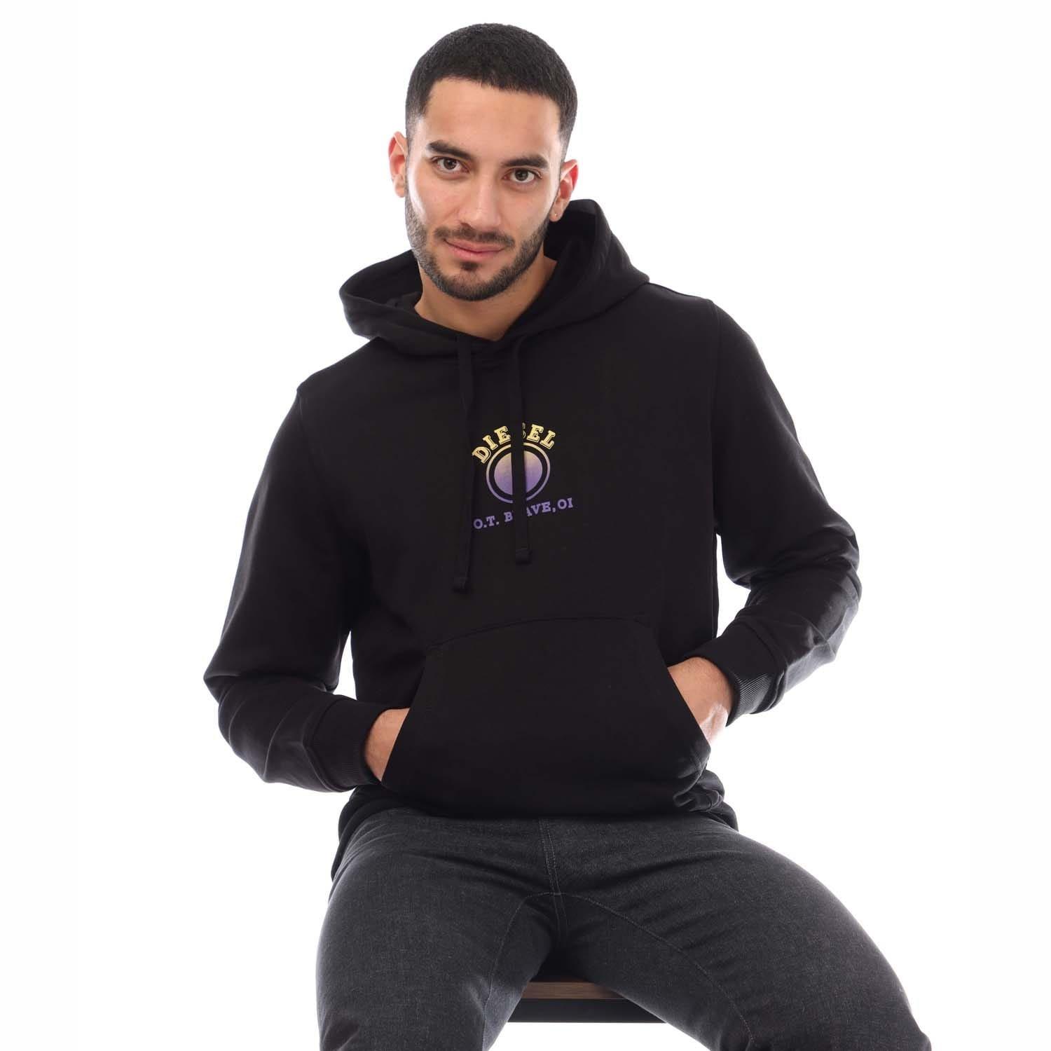 Black - Diesel - S-Ginn 5-E Hoodie - 4