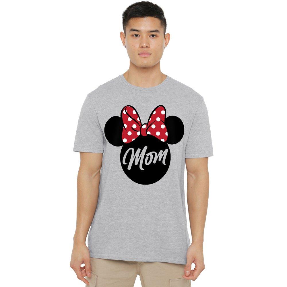 Minnie Mouse Men's Mothers Day Mom In Ears T-Shirt Grey - XXL