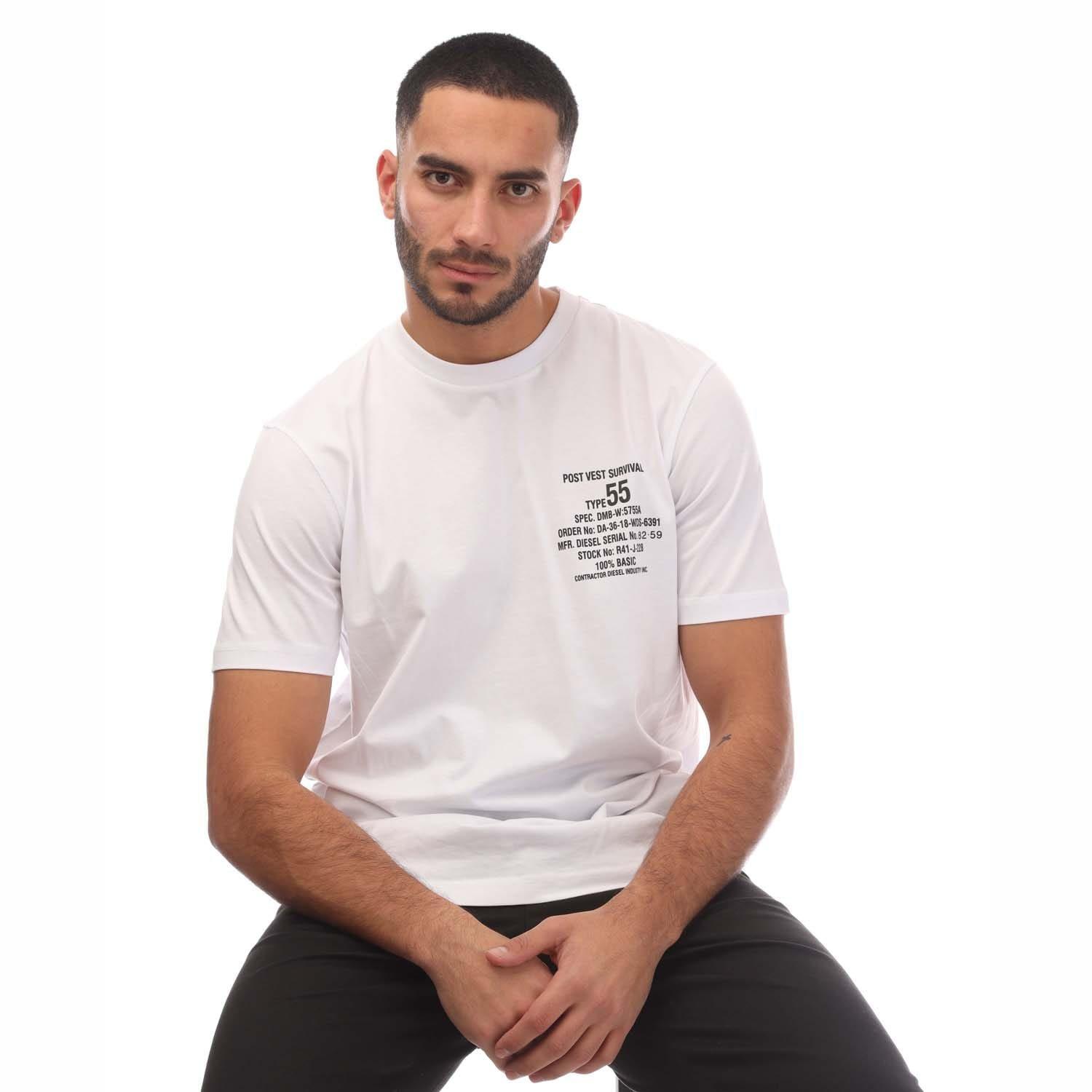 White - Diesel - T-Just 6-2 T-Shirt - 4