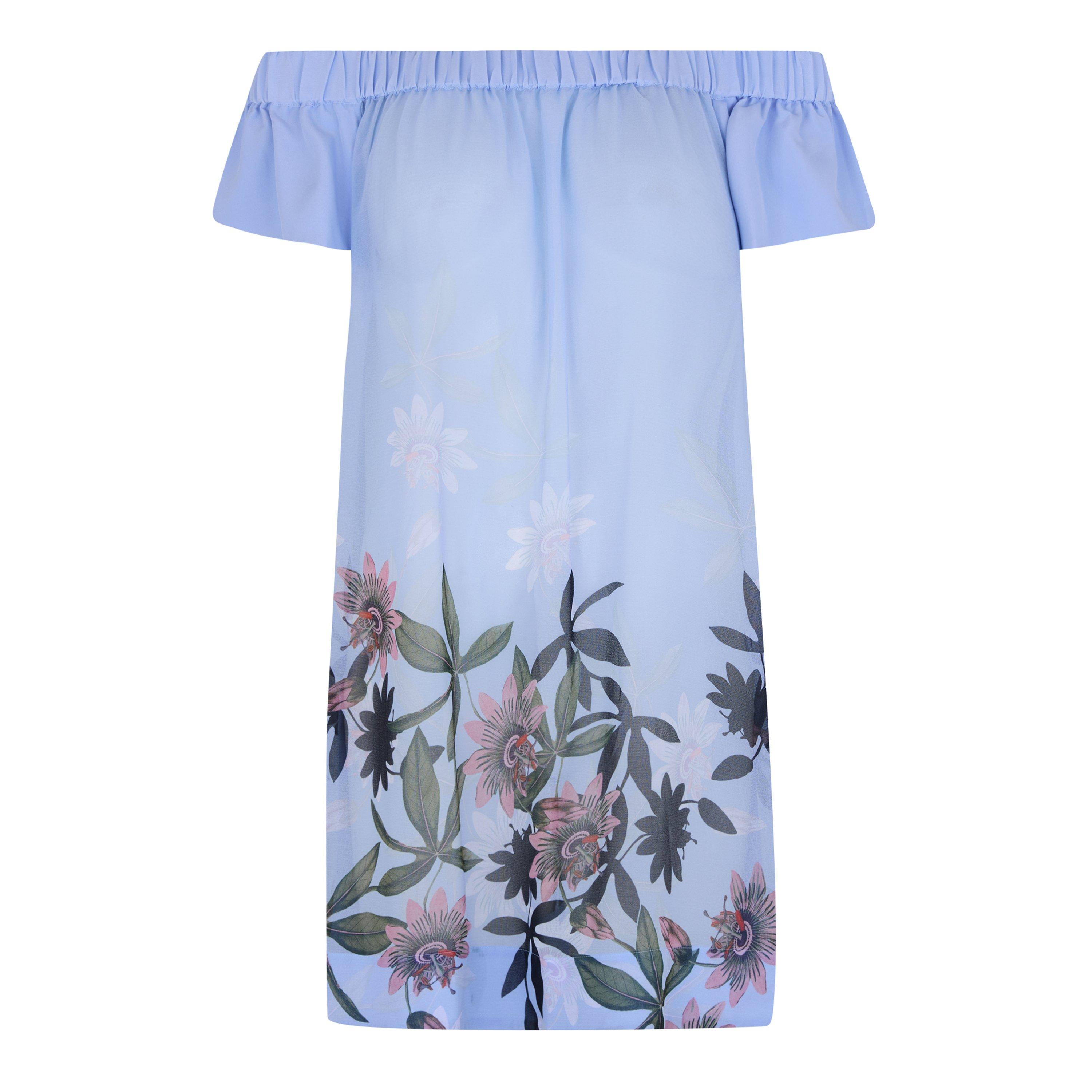 Blue - Ted Baker - Bardot floral beach cover up - 1