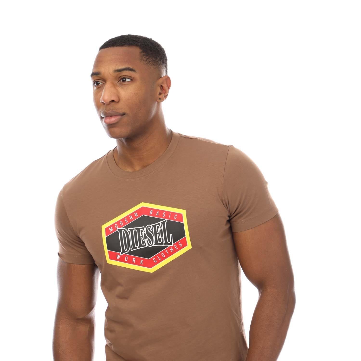 Brown - Diesel - T-Diegor 15-I T-Shirt - 3