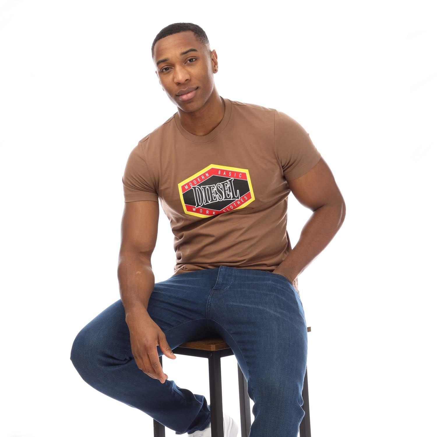 Brown - Diesel - T-Diegor 15-I T-Shirt - 4