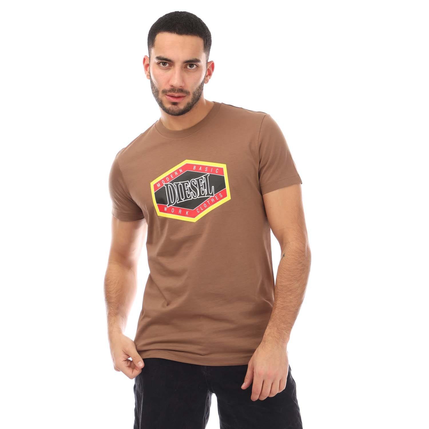 Brown - Diesel - T-Diegor 15-I T-Shirt - 5