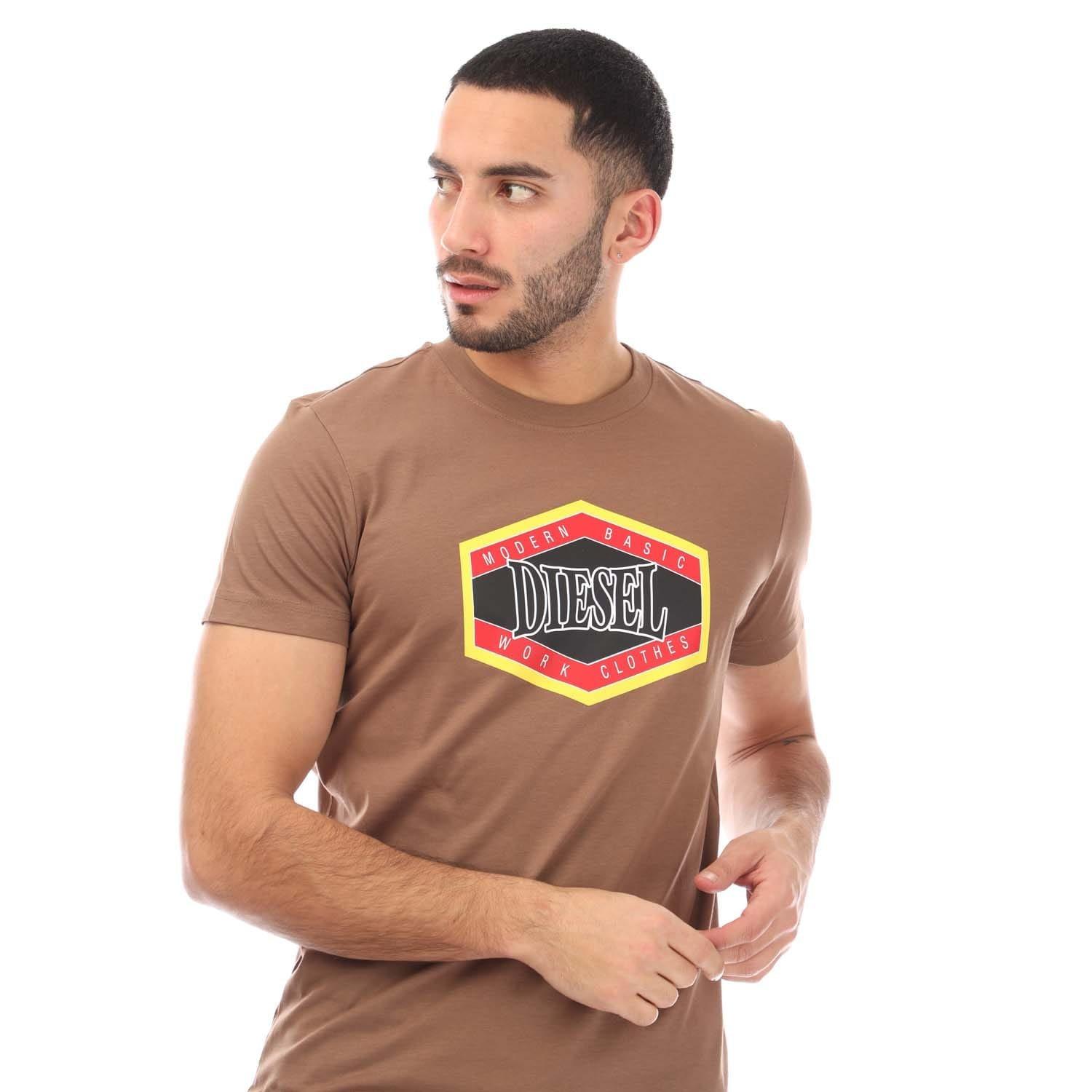 Brown - Diesel - T-Diegor 15-I T-Shirt - 6