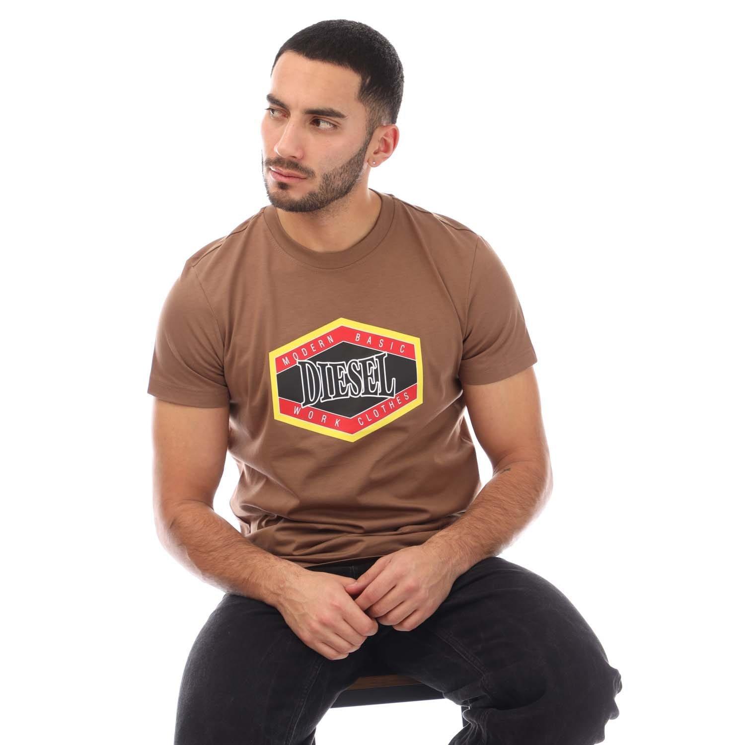 Brown - Diesel - T-Diegor 15-I T-Shirt - 8