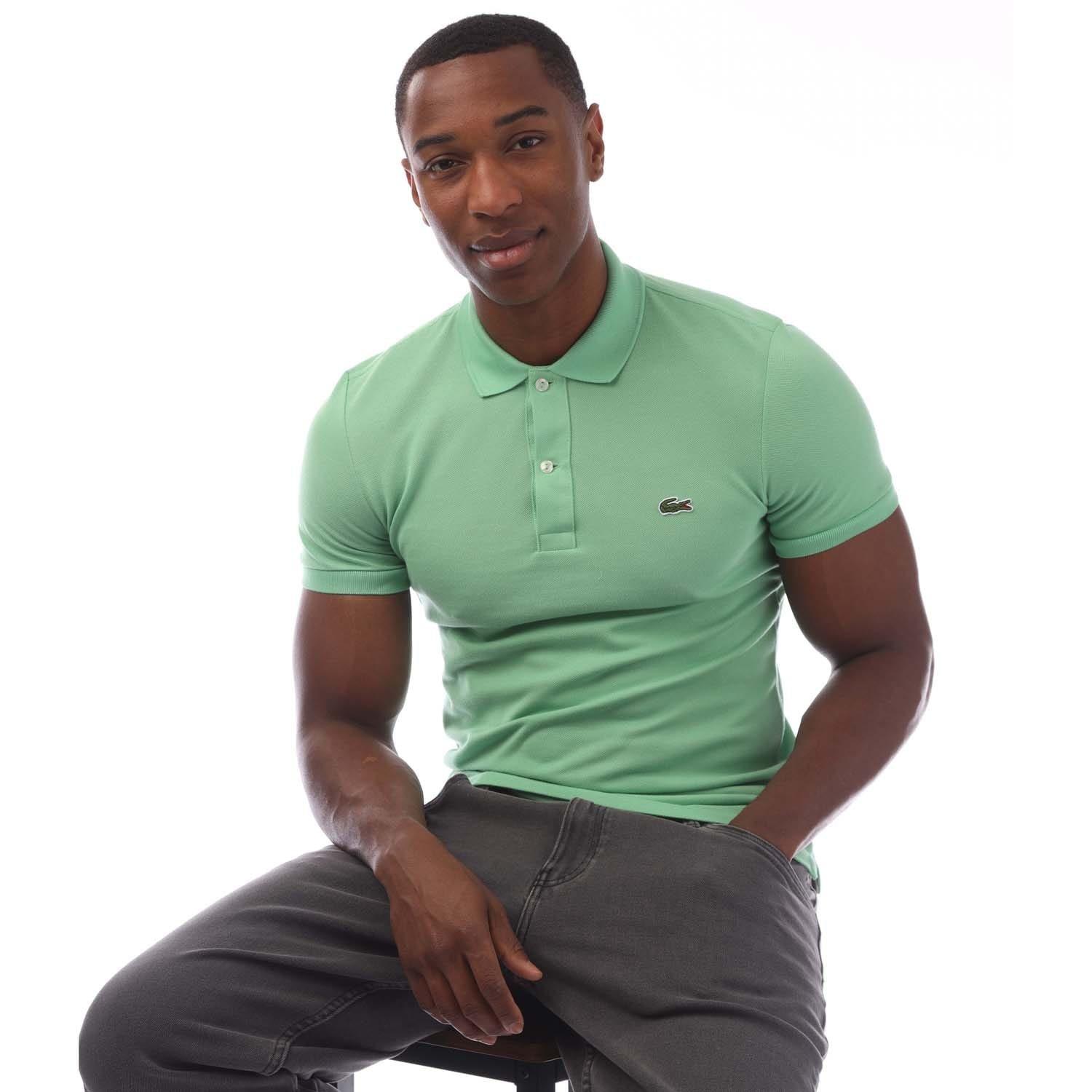 Green - Lacoste - Slim-Fit L.12.12 Pique Polo Shirt - 4