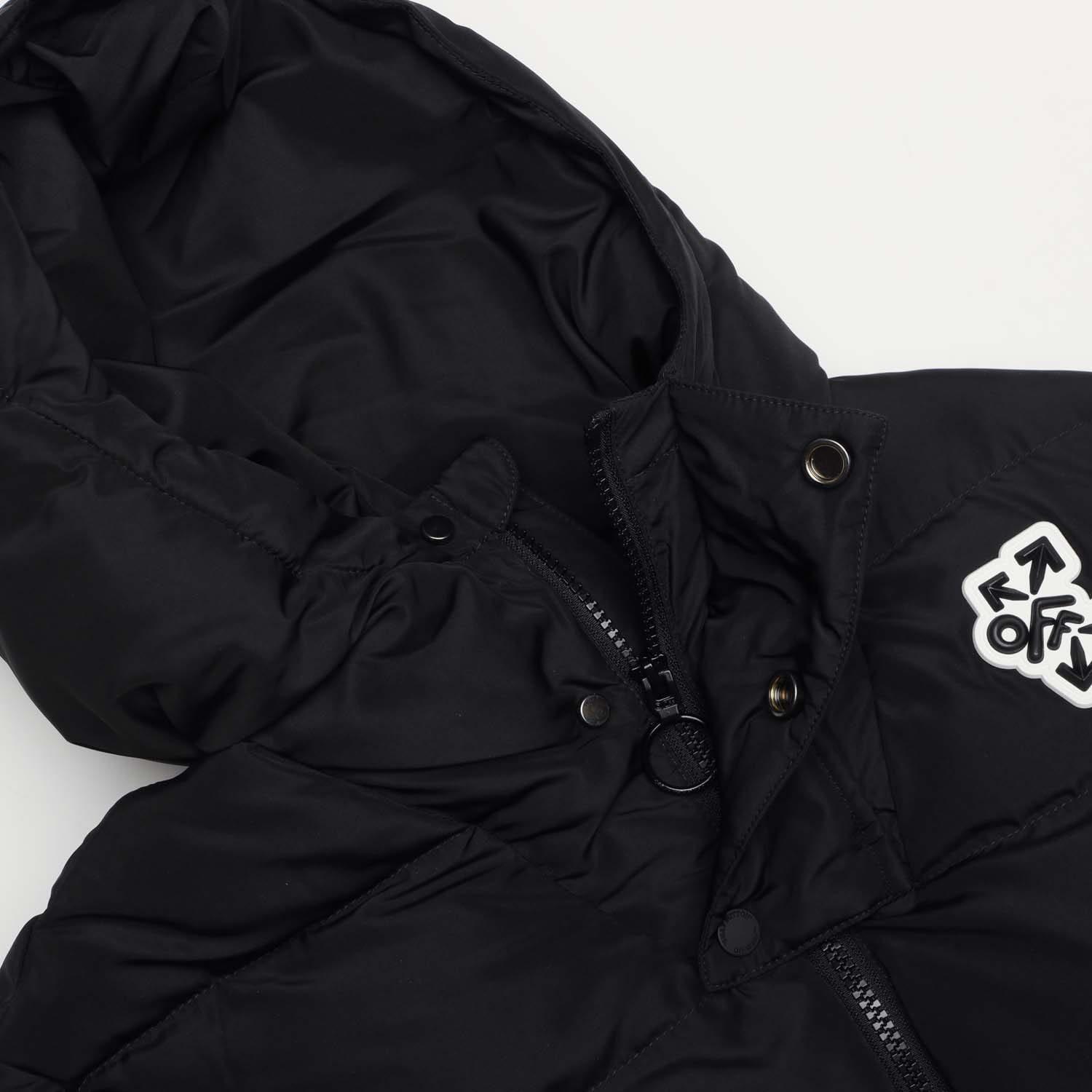 Black Yellow - Off White - Rounded Nylon Puffer Jacket - 3