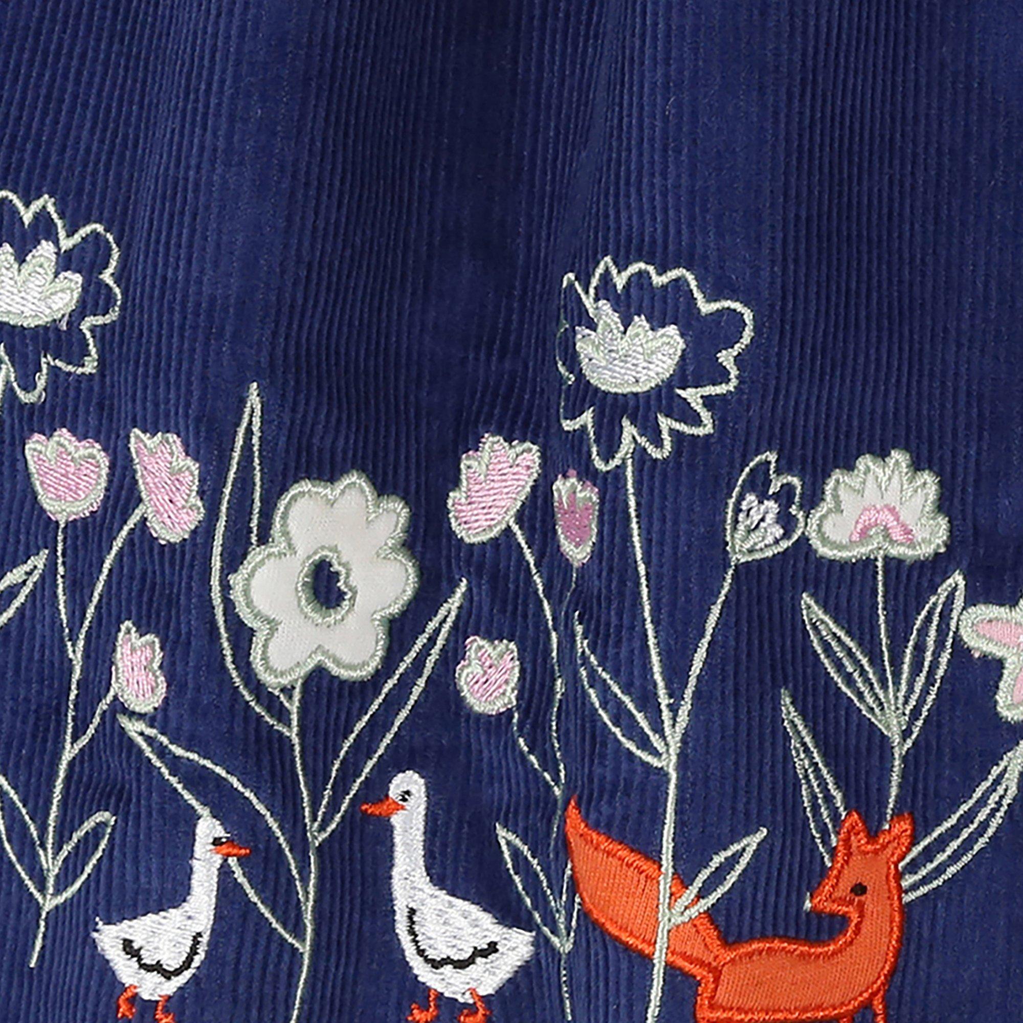 Navy - Lilly and Sid - Kids' A Line Skirt - 3