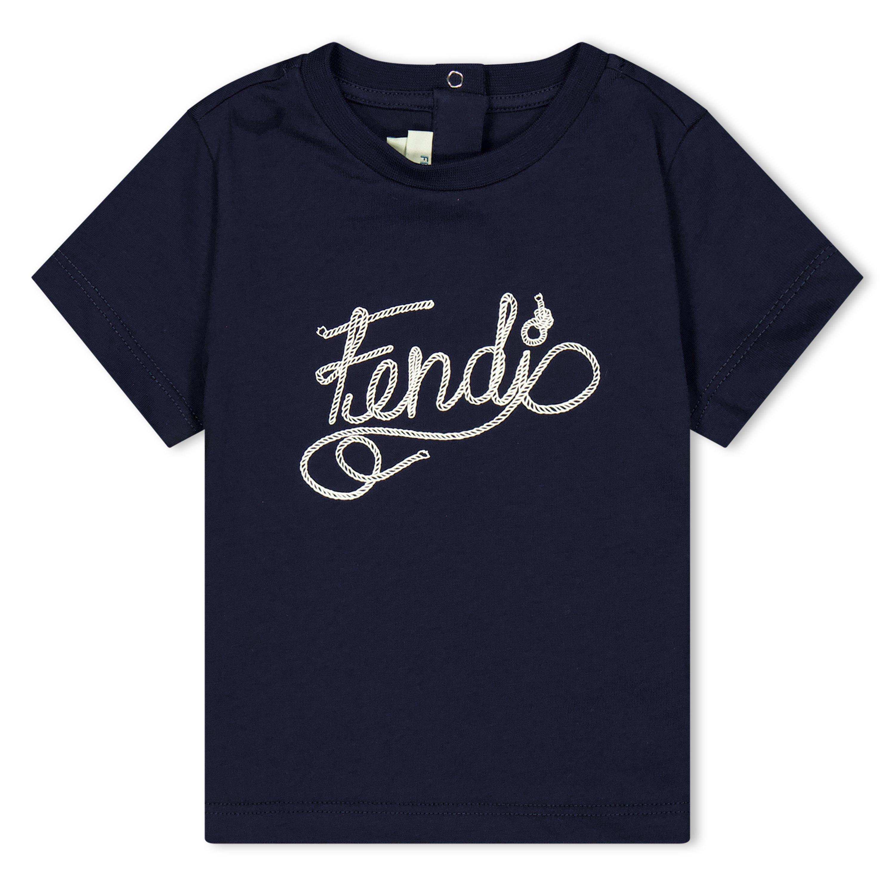 FENDI KIDS Tシャツ　ネイビー サイズ24M Fendi Kids' T-Shirt | Flannels