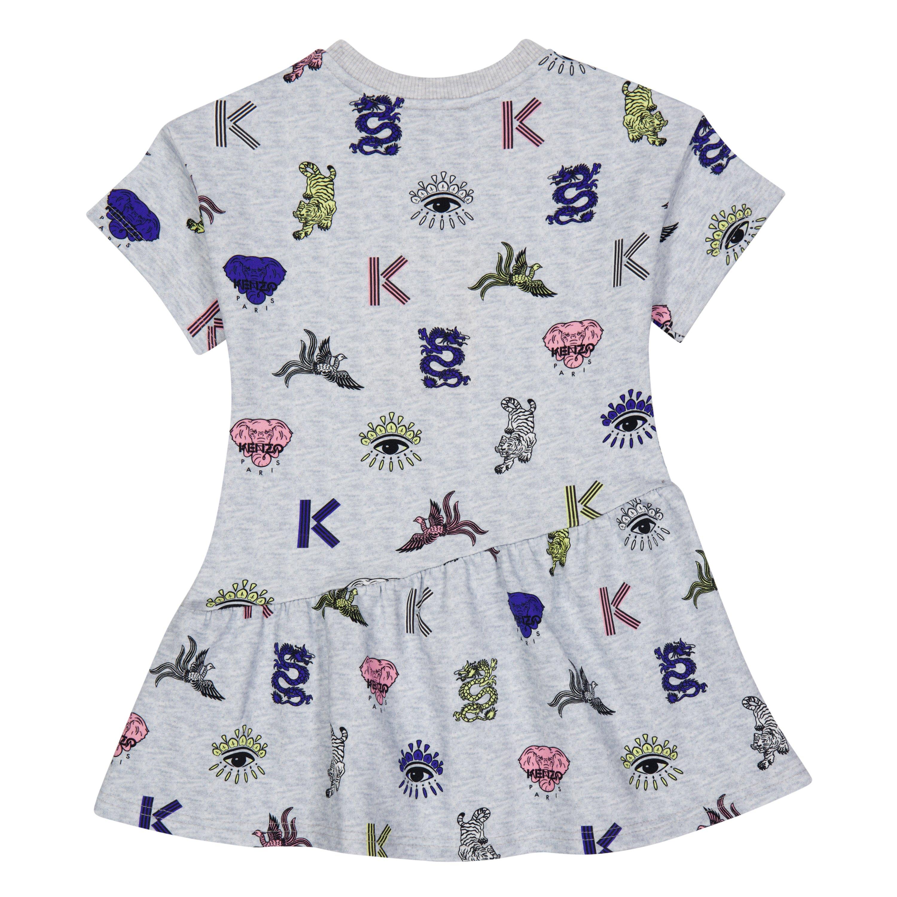 Grey - Kenzo - Kid  Girl Dress Elephant Color - 2