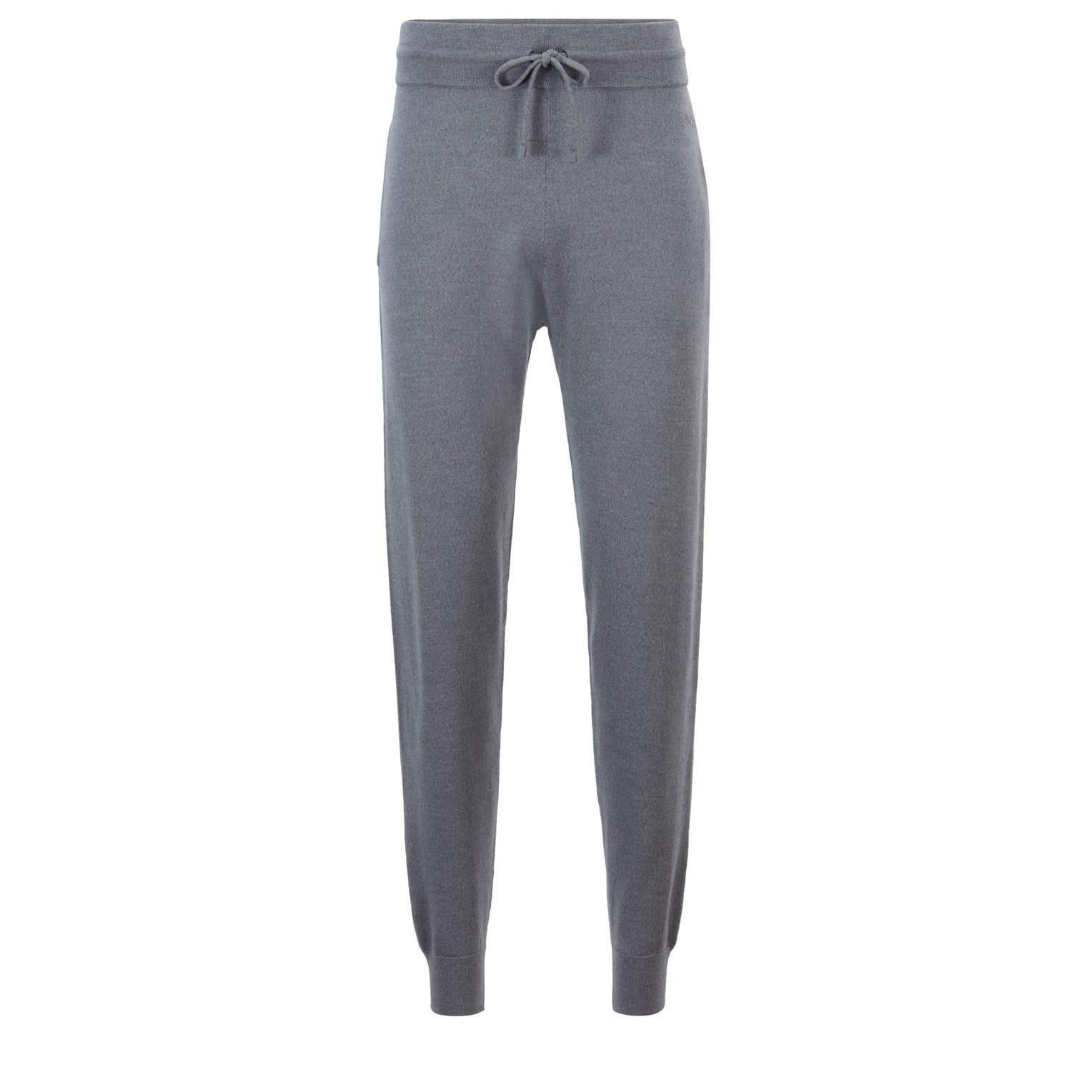 Grey - Boss - Boss Kallio R 10237178 01 Straight Leg Trousers Mens - 1