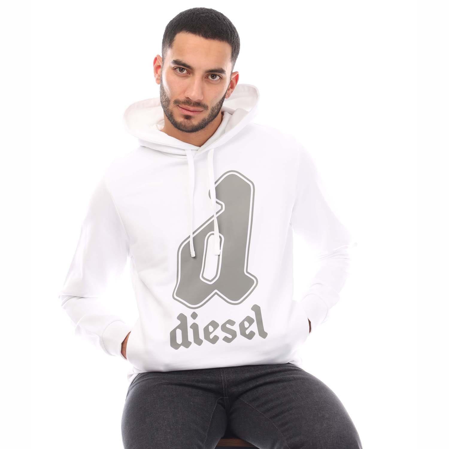 White - Diesel - S-Ginnout 13-A Hoodie - 4