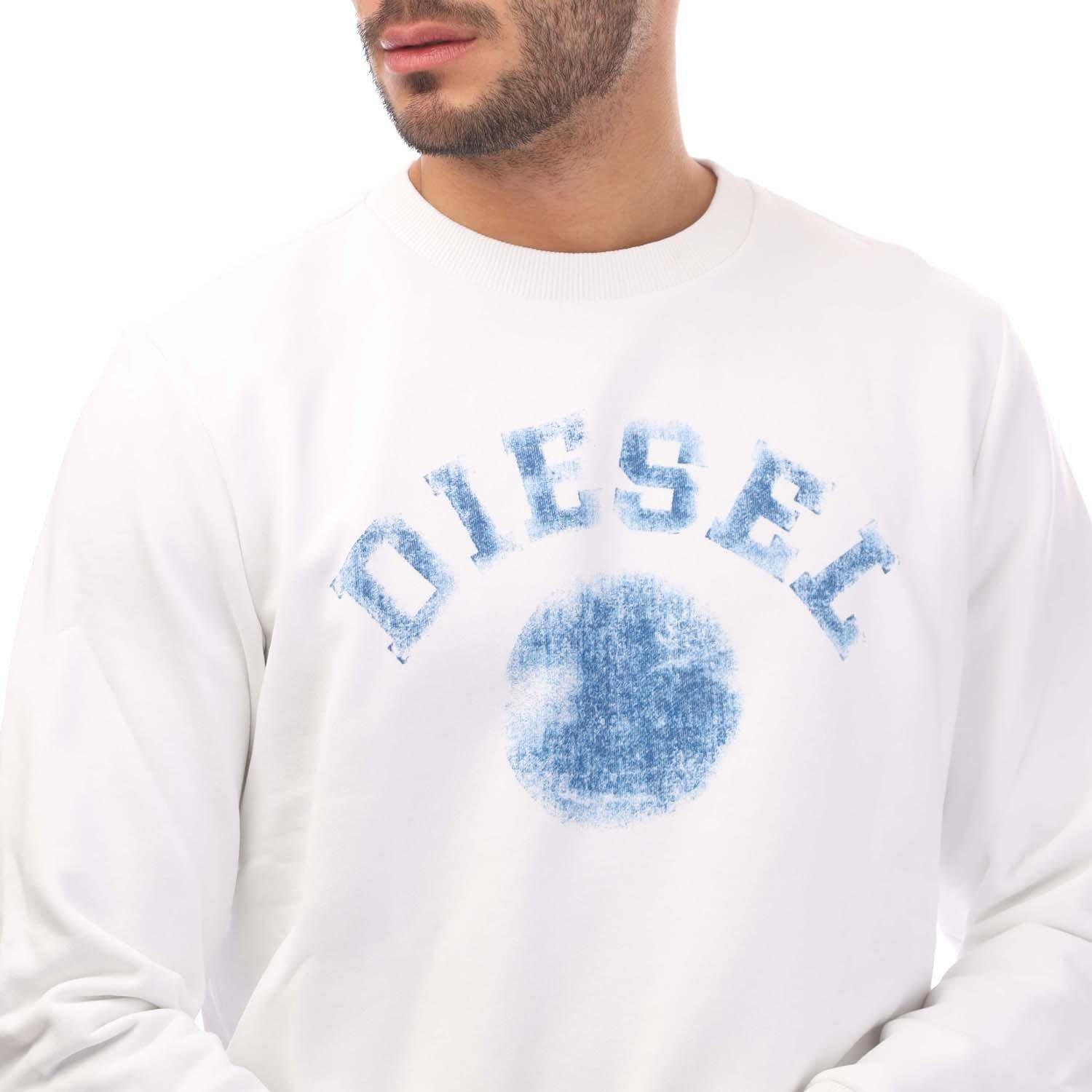 White - Diesel - S-Gir 9-4 Sweatshirt - 3