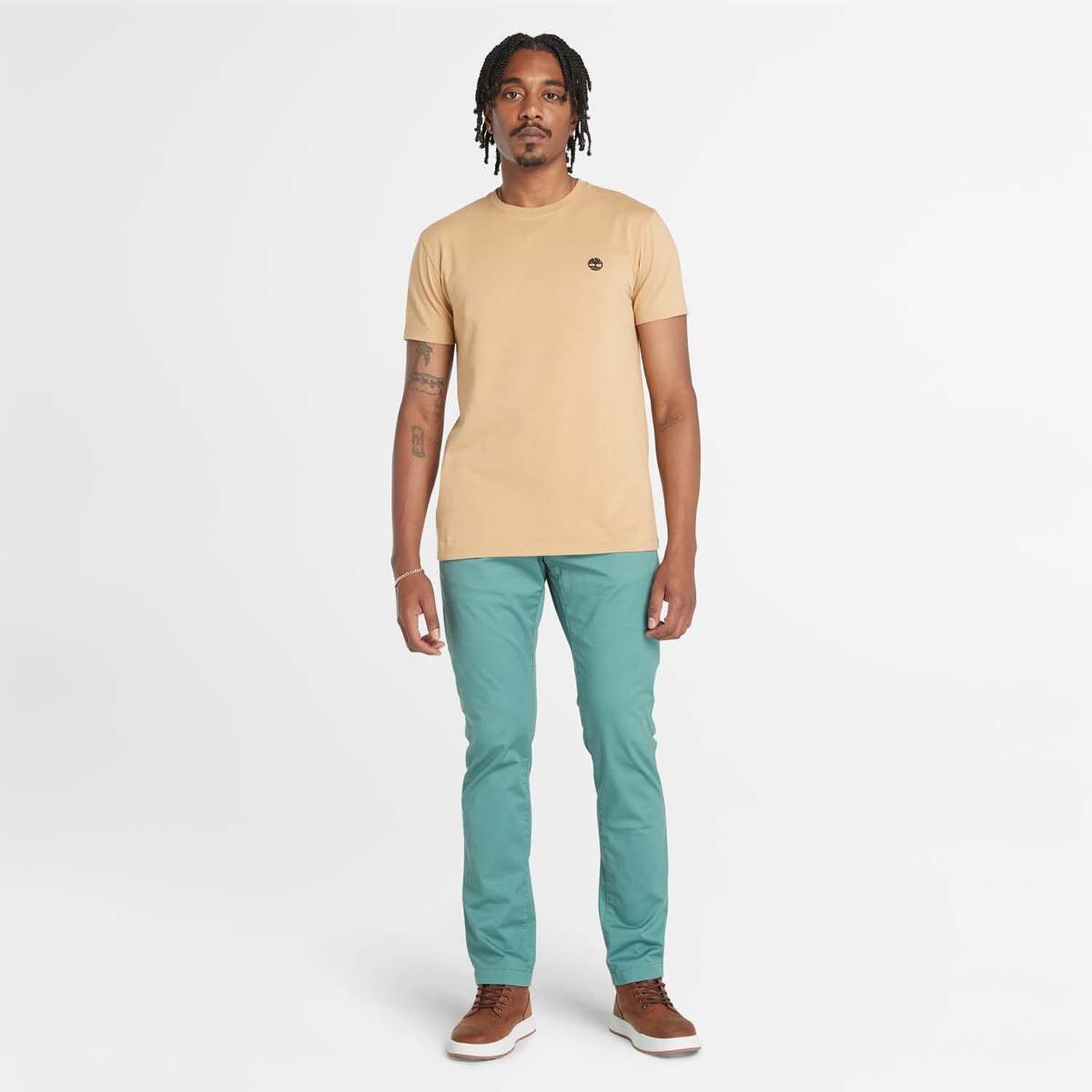 Wheat - Timberland - Oyster River Logo Short Sleeve T-Shirt - 3