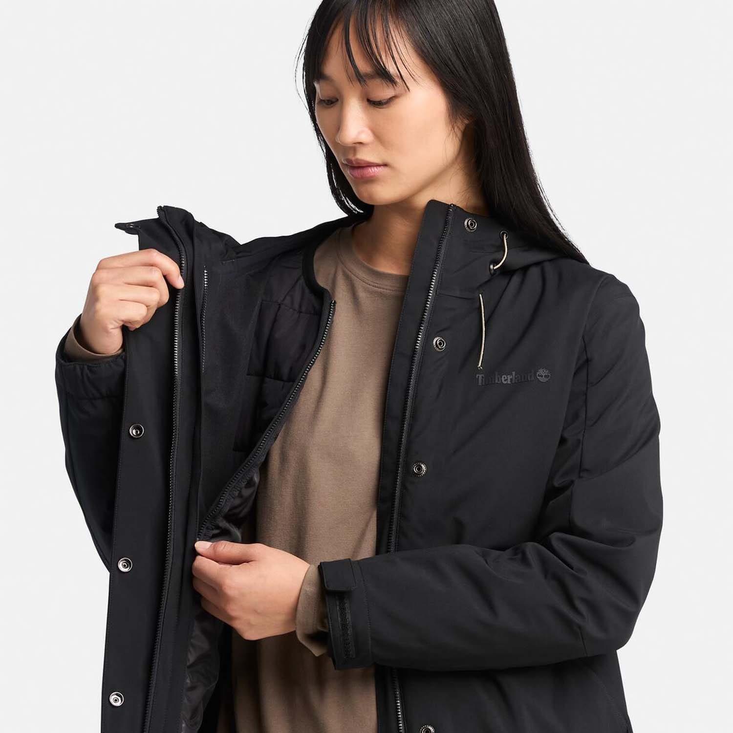 Black - Timberland - Water Resistant 3 in 1 Jacket - 5