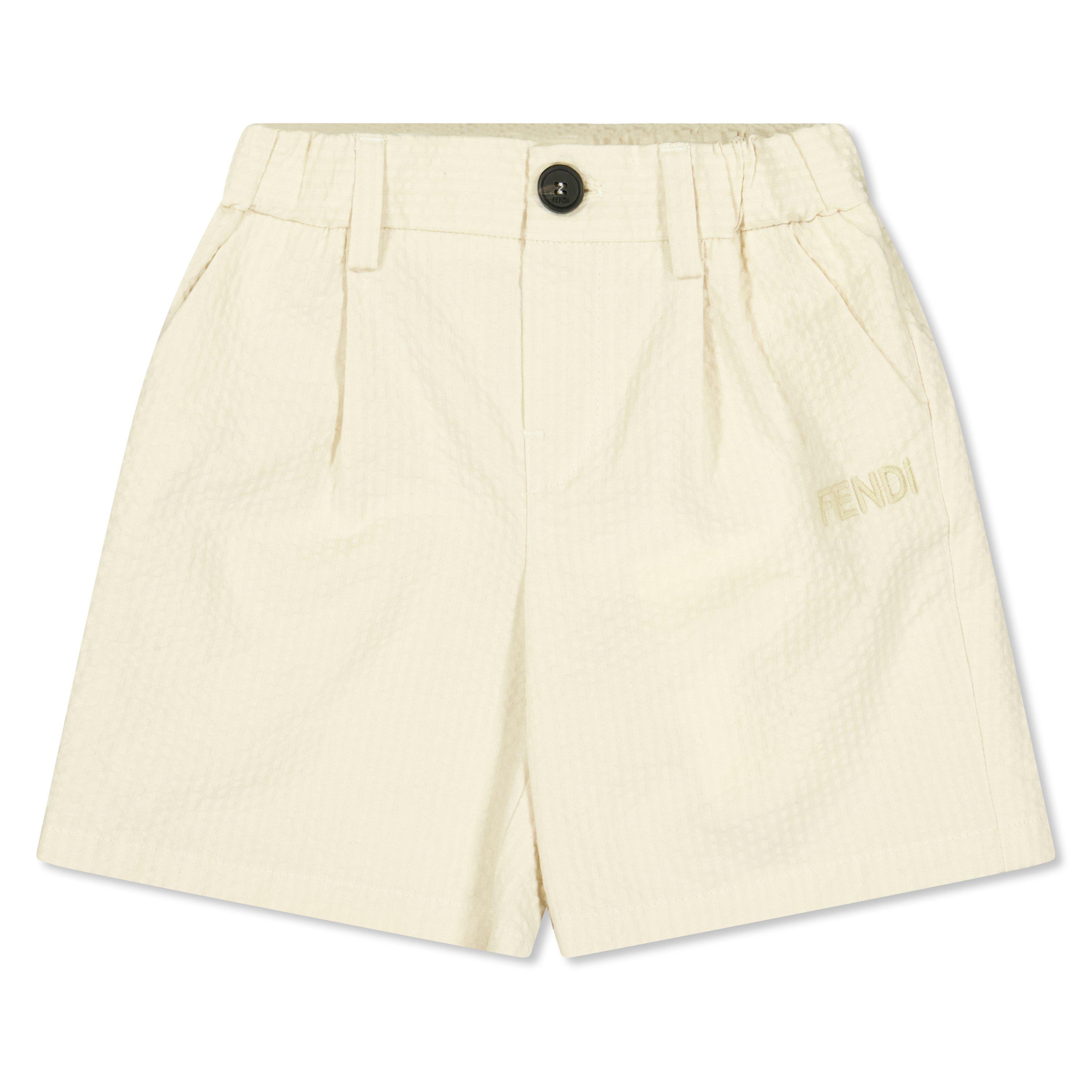 Linen F1P2N - Fendi - Kids' Chino Shorts - 1