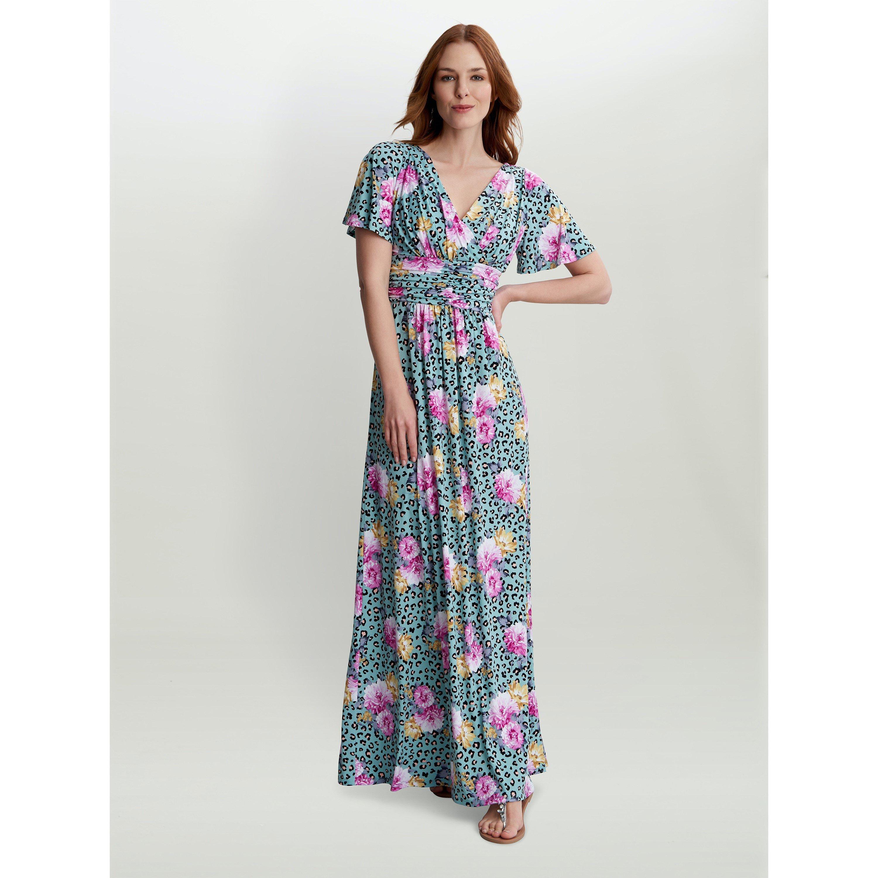 Gina Bacconi Women's Niki Jersey Maxi Dress - Eau - 10