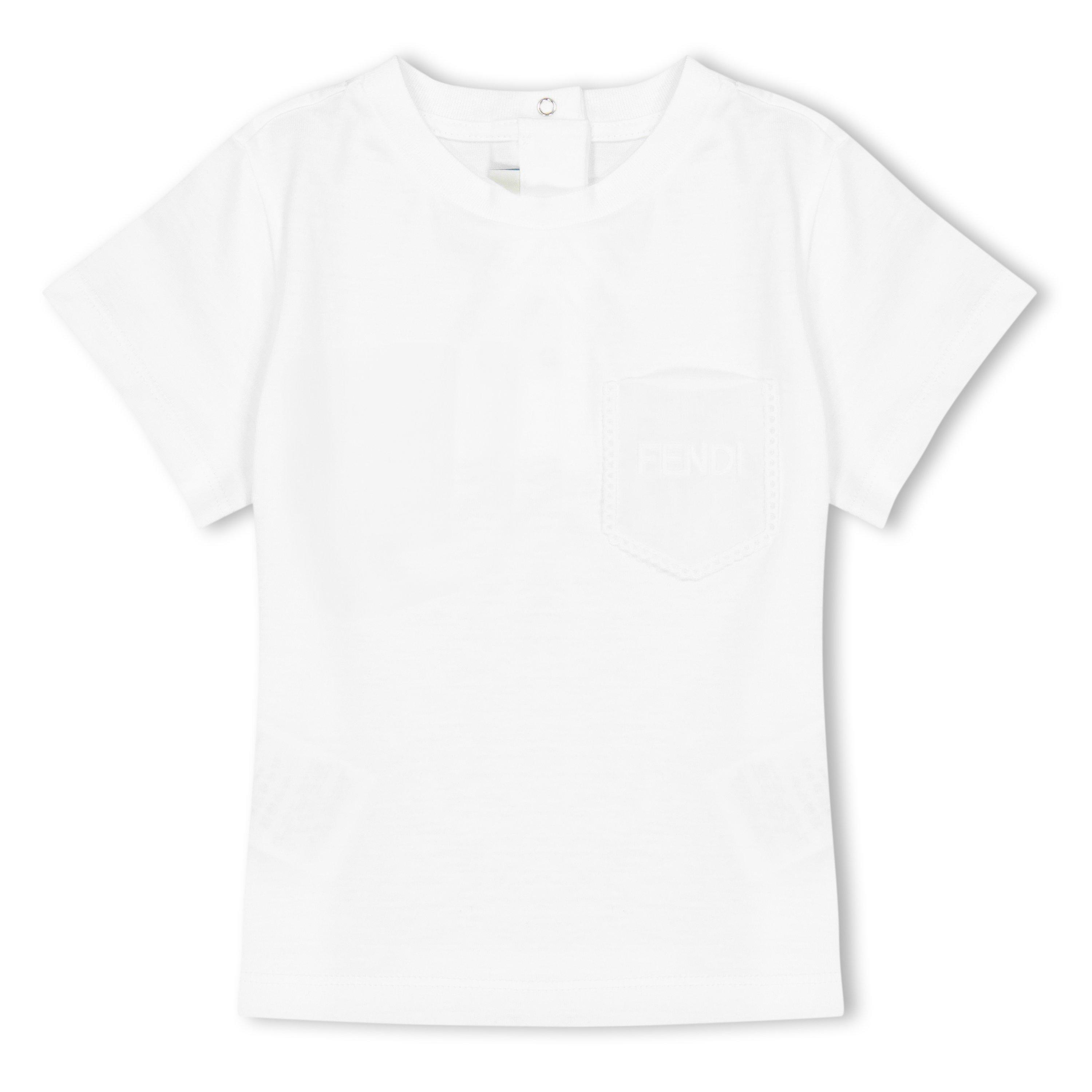 Fendi Kids' T-Shirt - Gesso F0TU9 - Size 18M