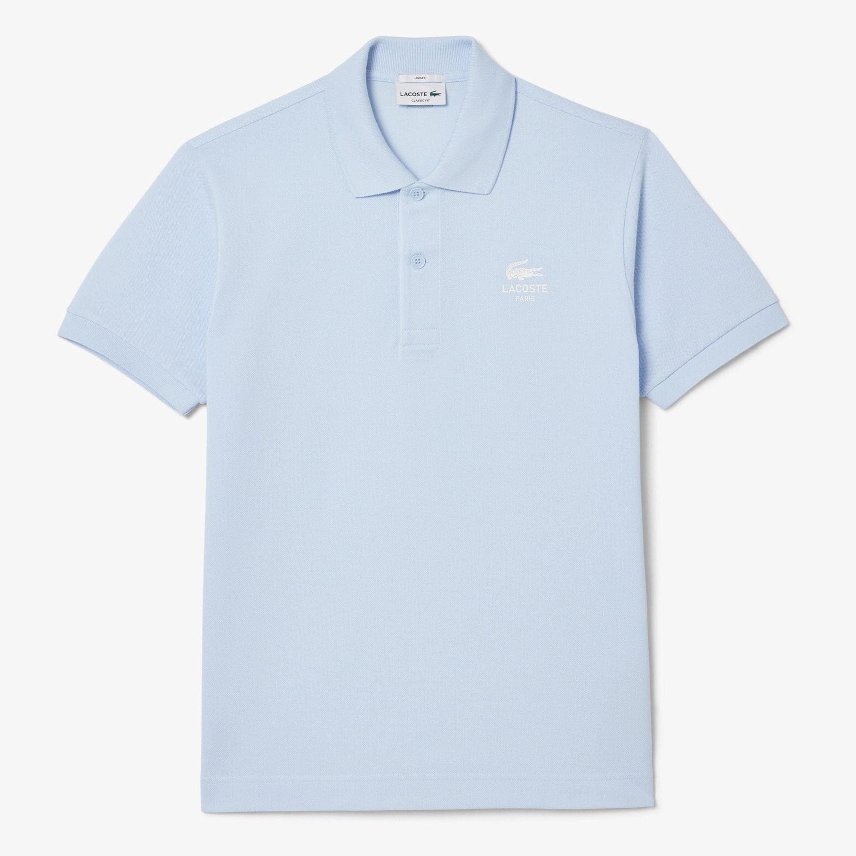 Blue - Lacoste - Classic Fit Signature Print L.12.12 Polo Shirt - 1