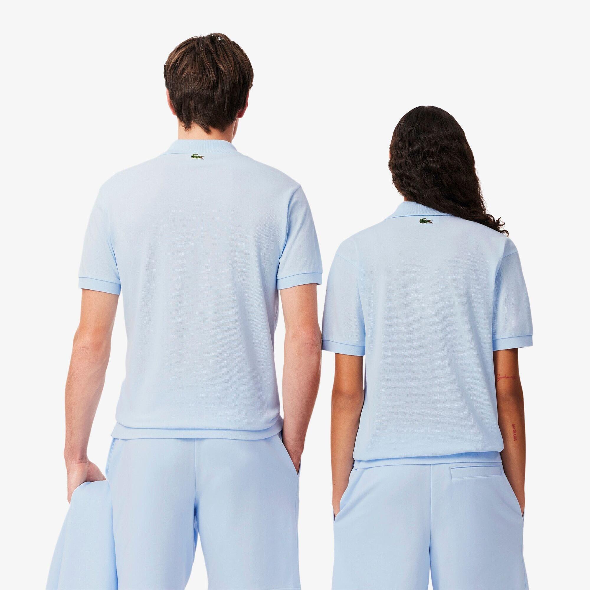 Blue - Lacoste - Classic Fit Signature Print L.12.12 Polo Shirt - 4