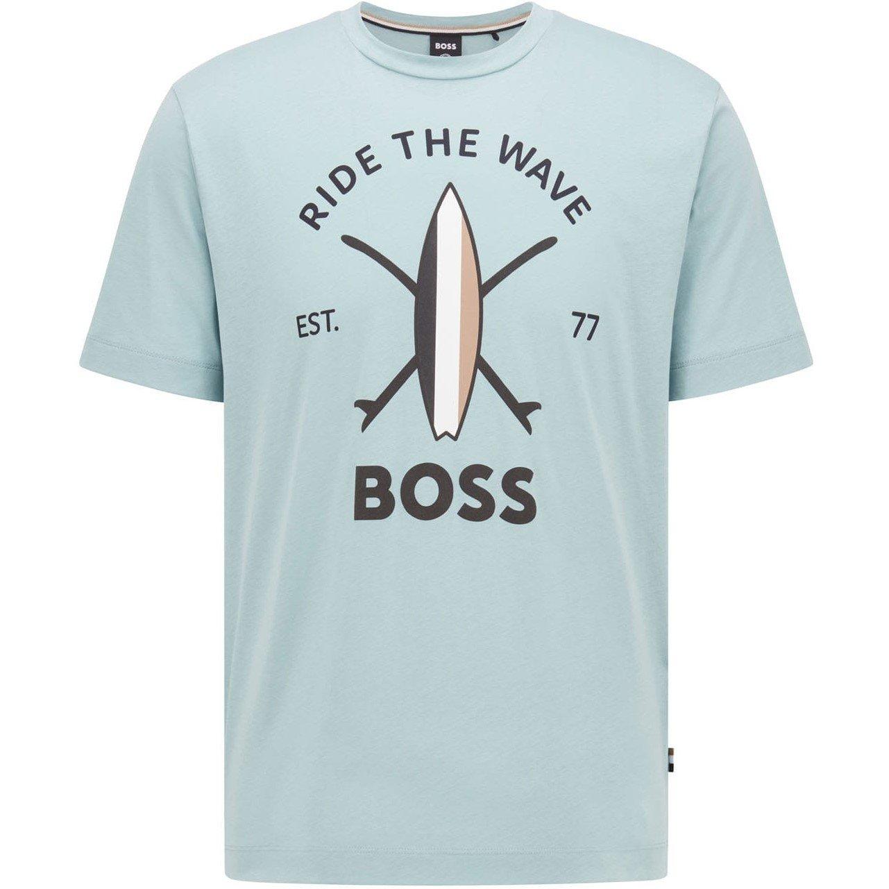 Turquoise - Boss - Tylan T-Shirt - 1