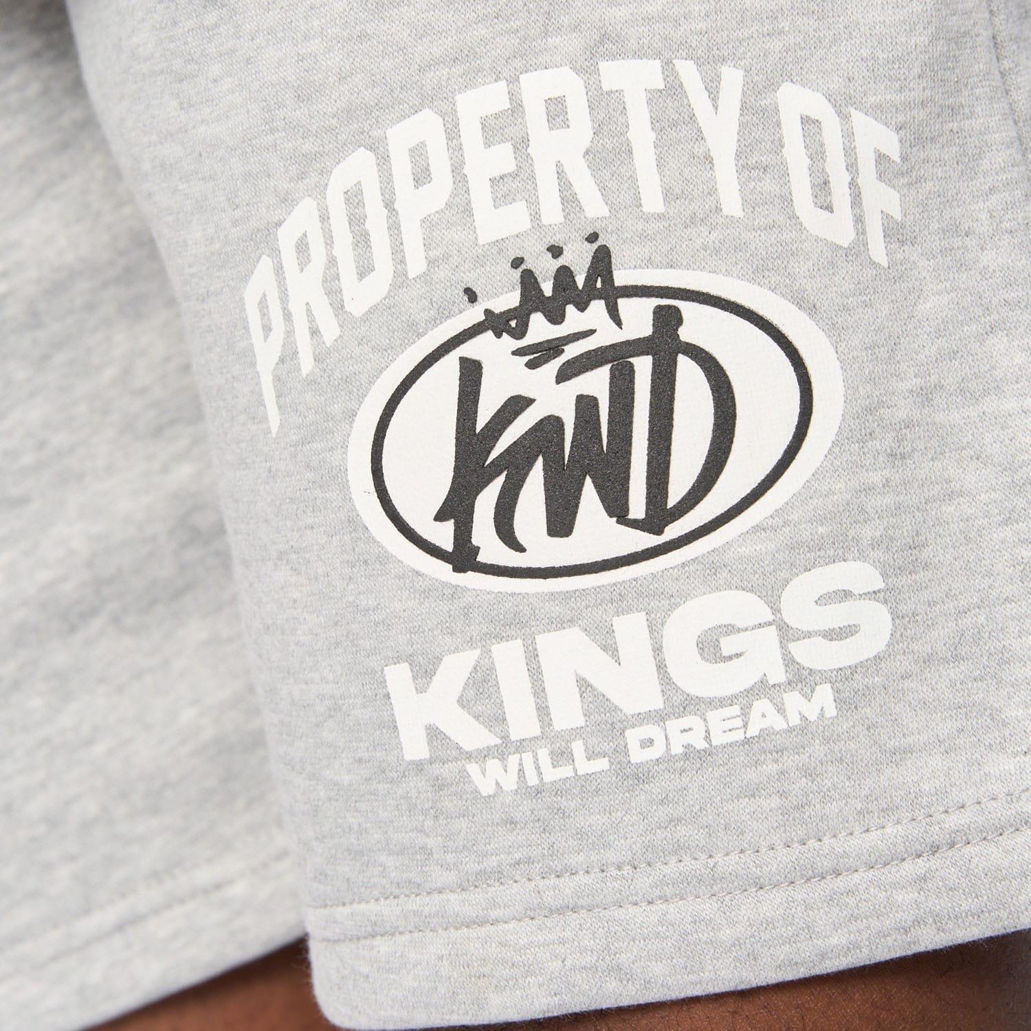 Grey Marl - Kings Will Dream - Prop Jog Shorts - 5