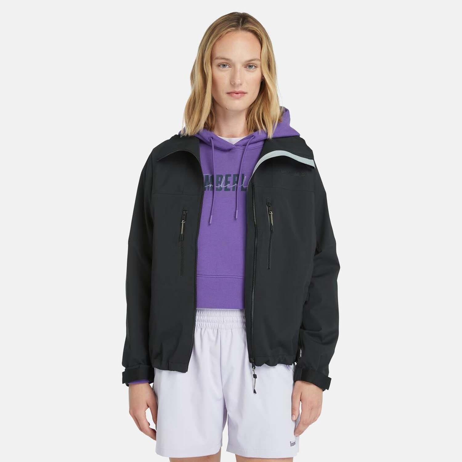 Black - Timberland - Caps Ridge Mobi Flex Tech Waterproof Jacket - 2