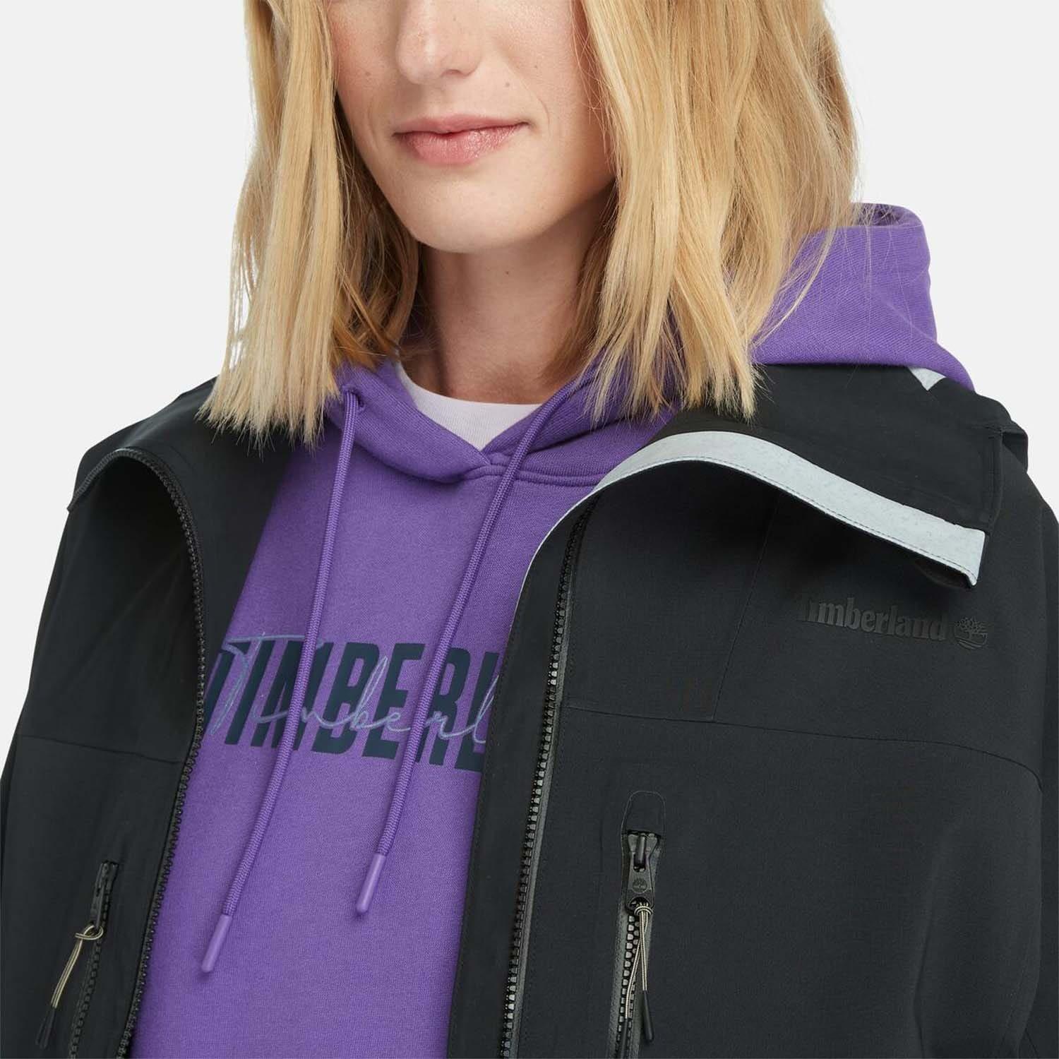 Black - Timberland - Caps Ridge Mobi Flex Tech Waterproof Jacket - 4