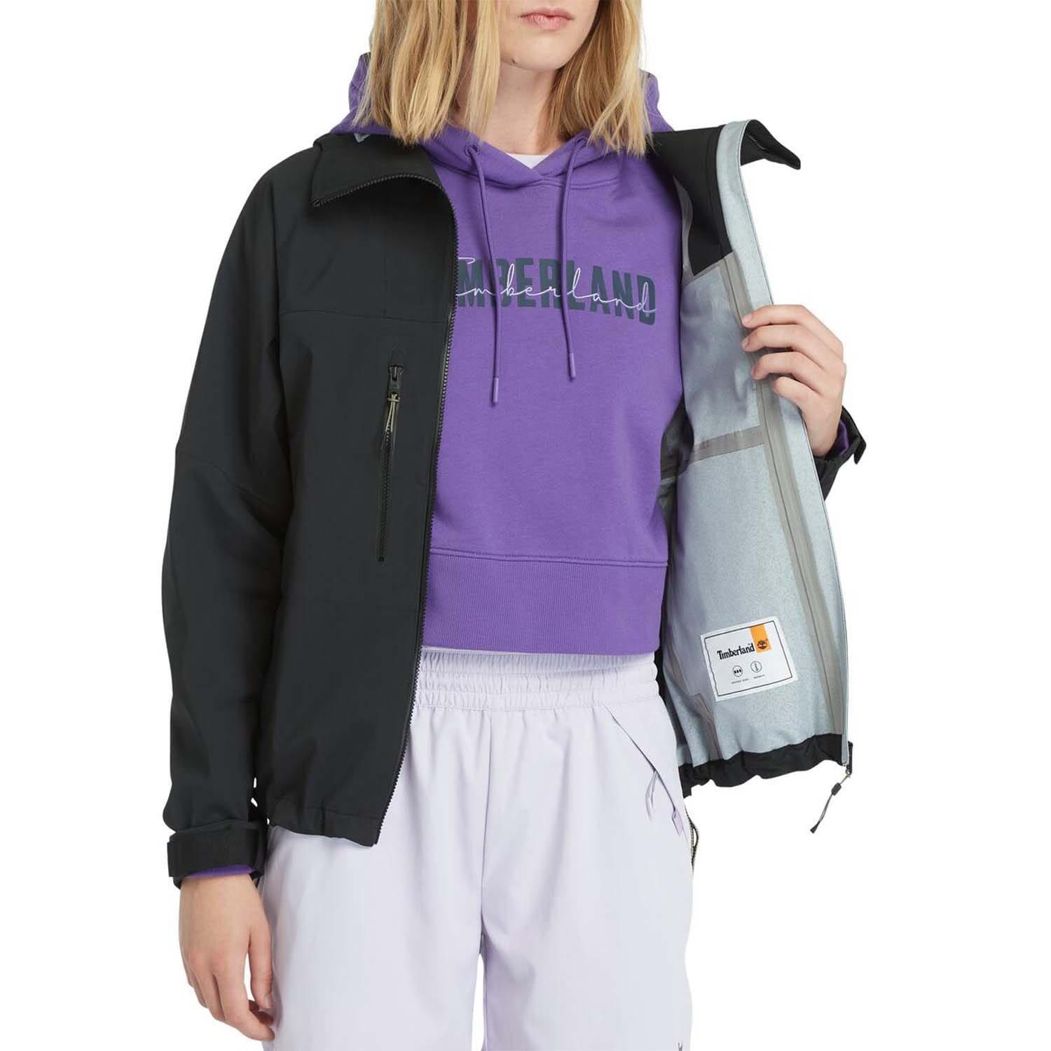 Black - Timberland - Caps Ridge Mobi Flex Tech Waterproof Jacket - 5