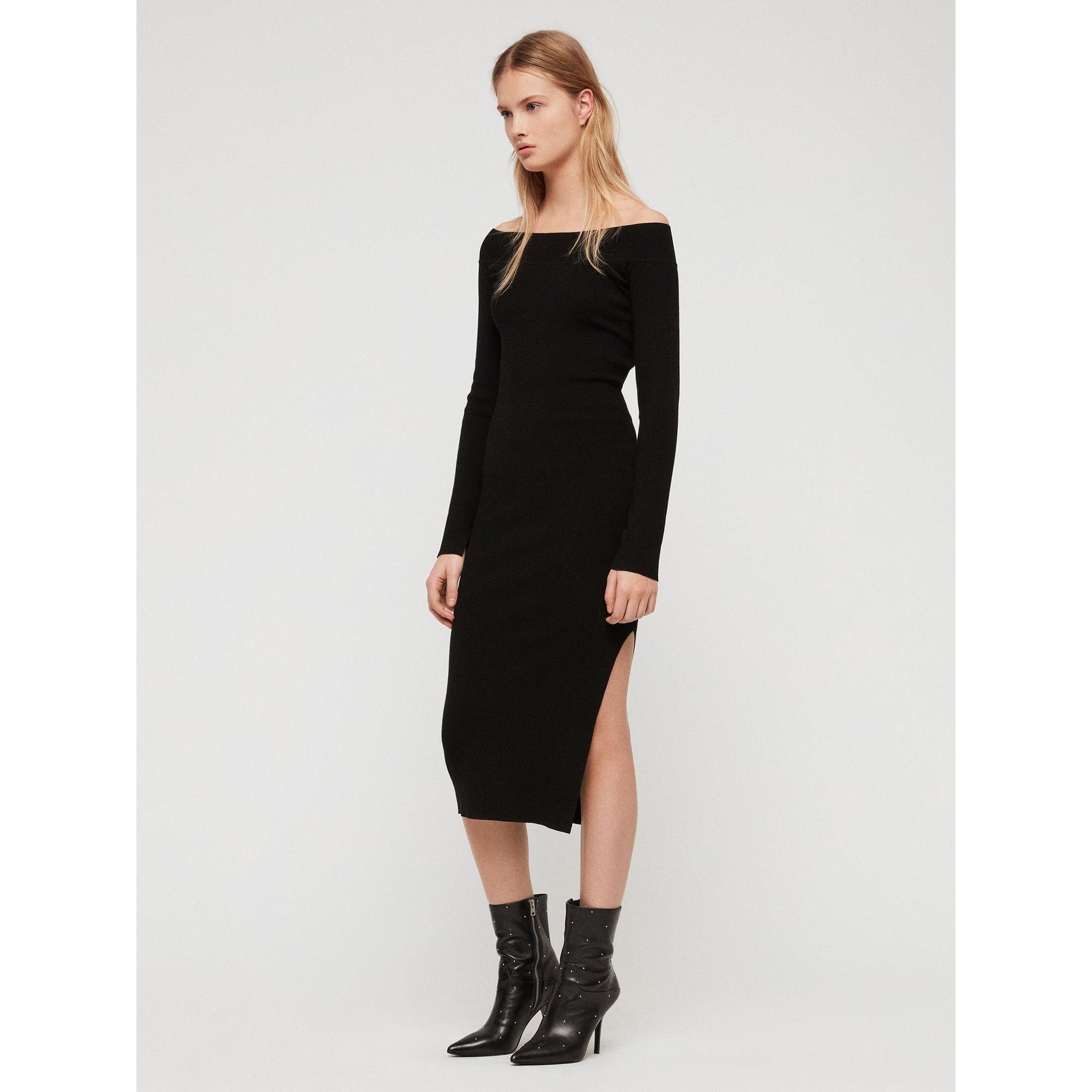 Black - AllSaints - Alyssa Dress - 2