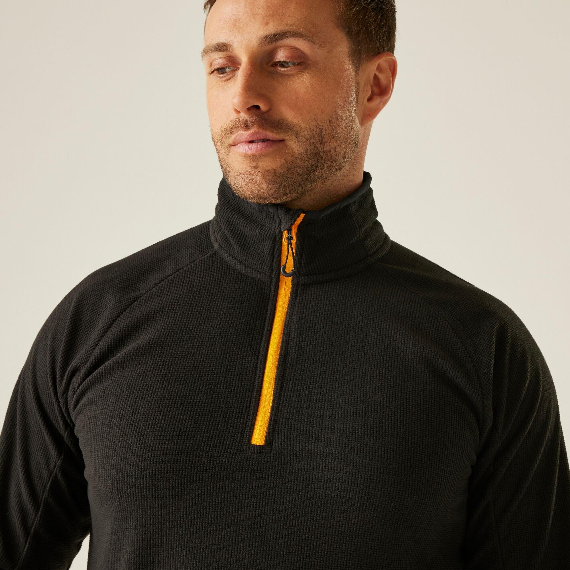 Black Orange Po - Regatta - Mens Navigate Half-Zip Fleece - 4
