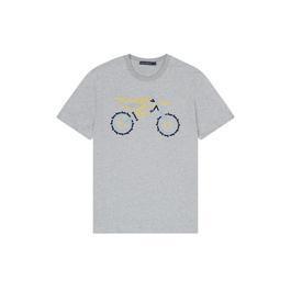 French Connection Embroidered Dirt Bike T Shirt