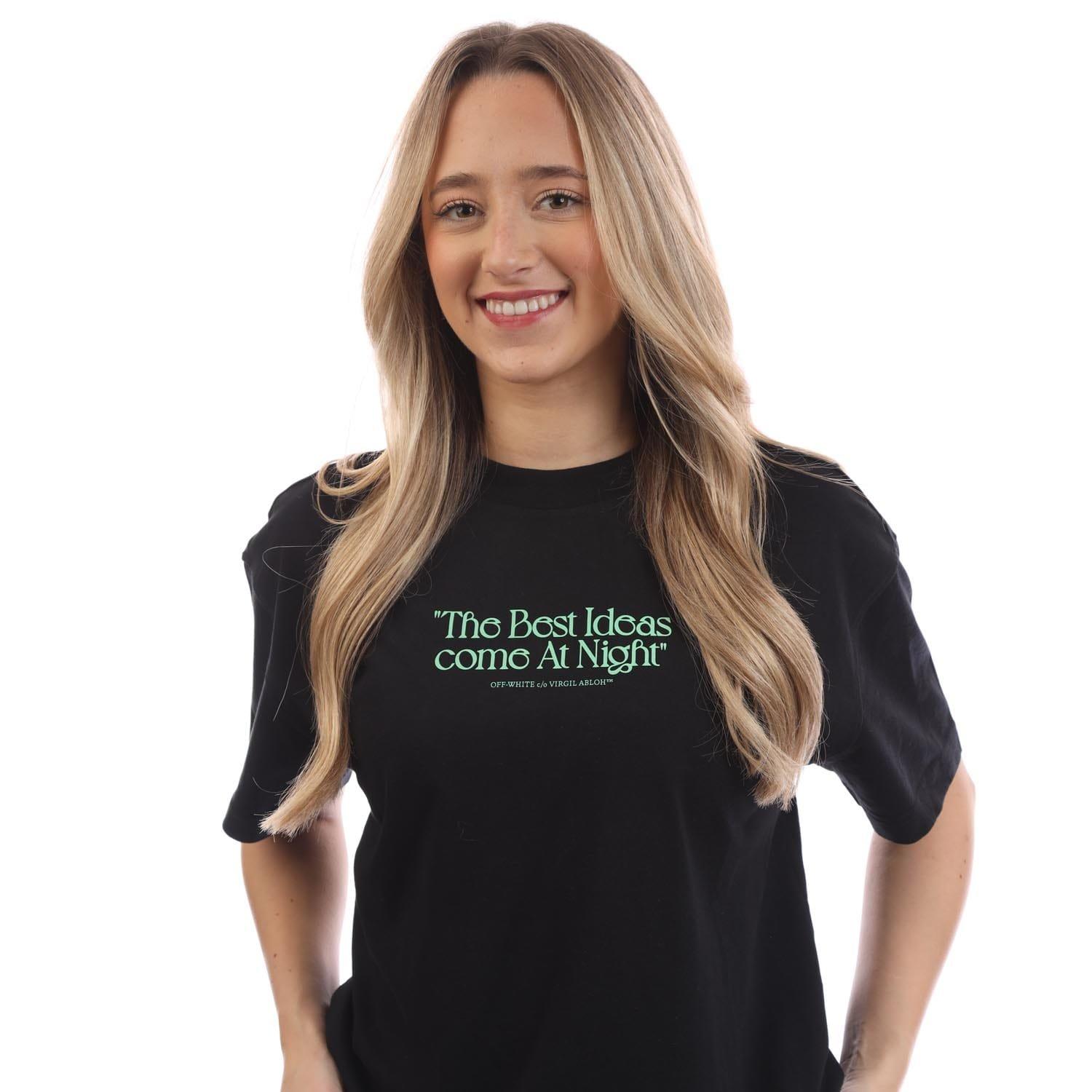 Black Green - Off White - Best Ideas Come Casual T-Shirt - 2