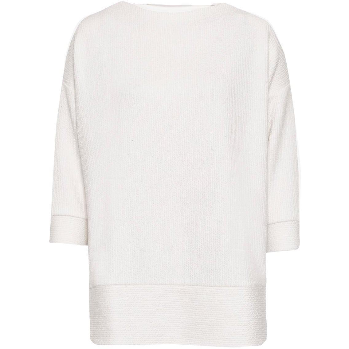 White - Great Plains - Wiggle Rib Oversized Top - 1