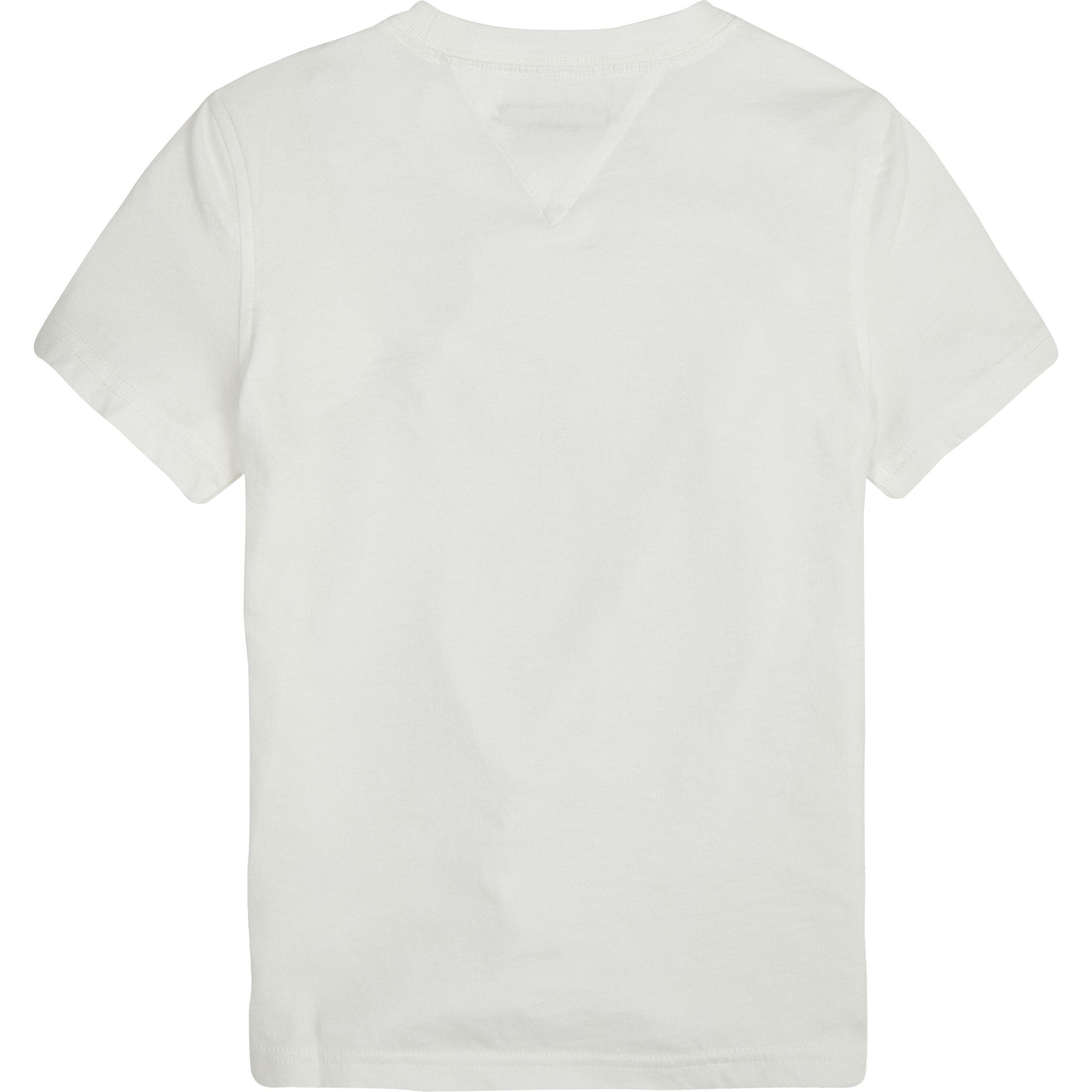 White - Tommy Hilfiger - Boys Block Print T-Shirt - 2