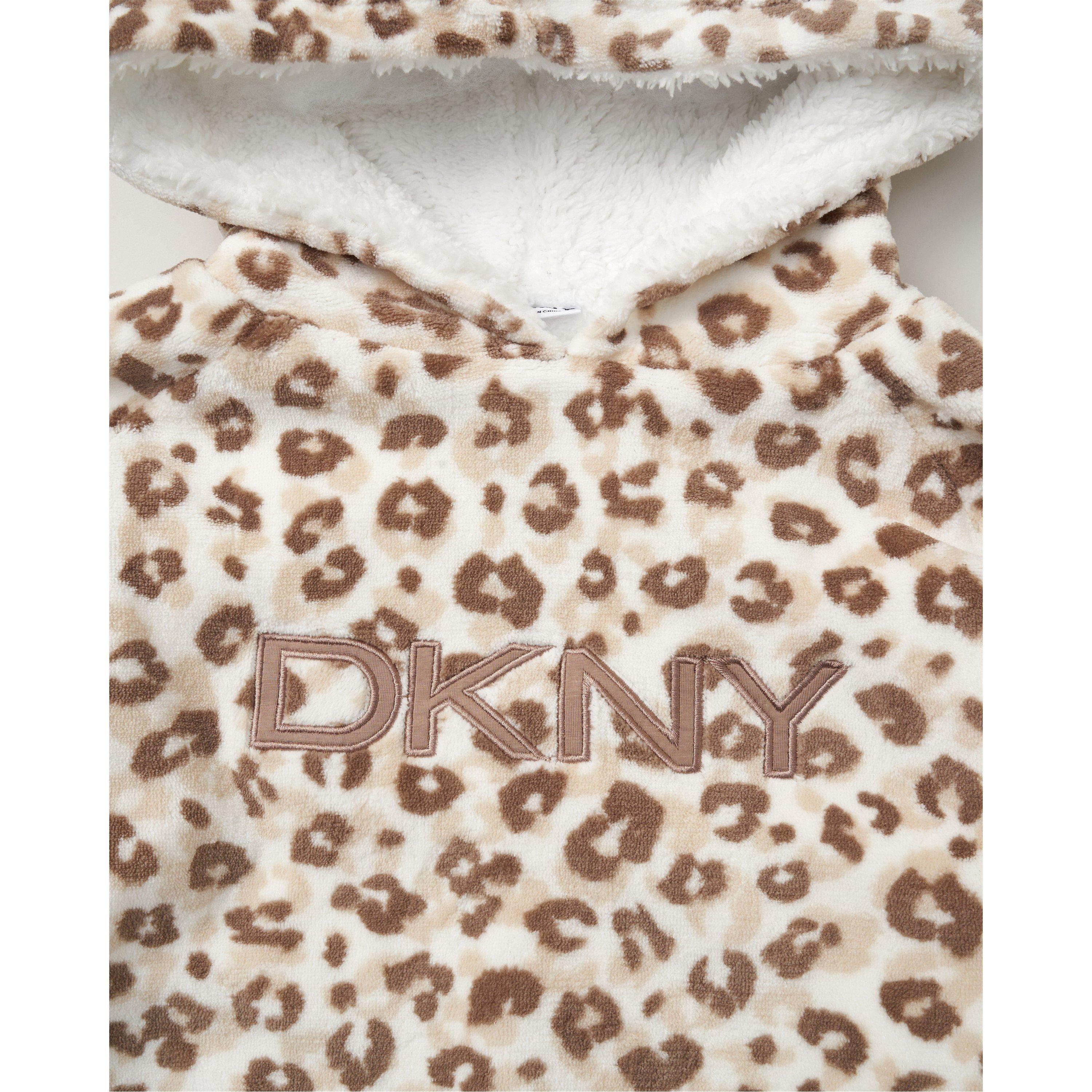 Cream - DKNY - Over the Head Fluffy Dressing Gown - 2